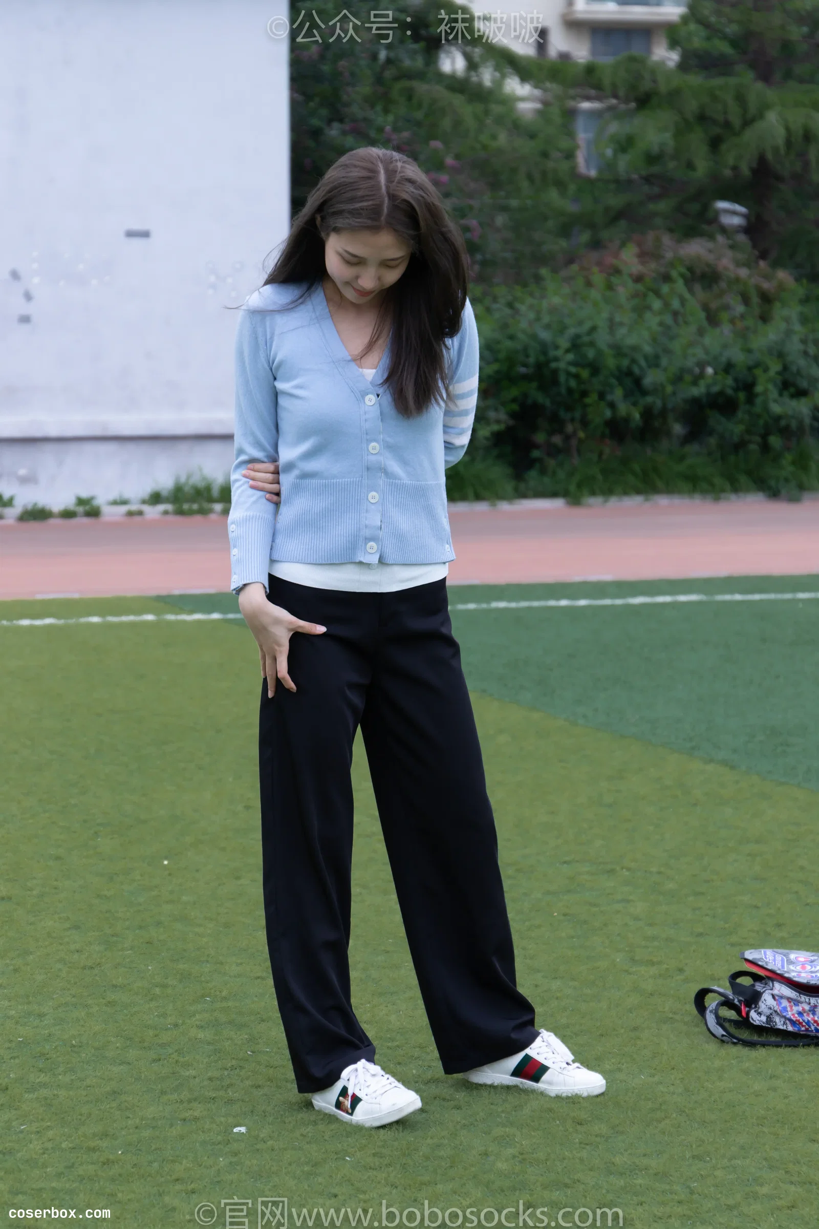 BoBoSocks袜啵啵 NO.021 泡芙-板鞋、白棉袜、裸足 [131P 1V 3.12GB]