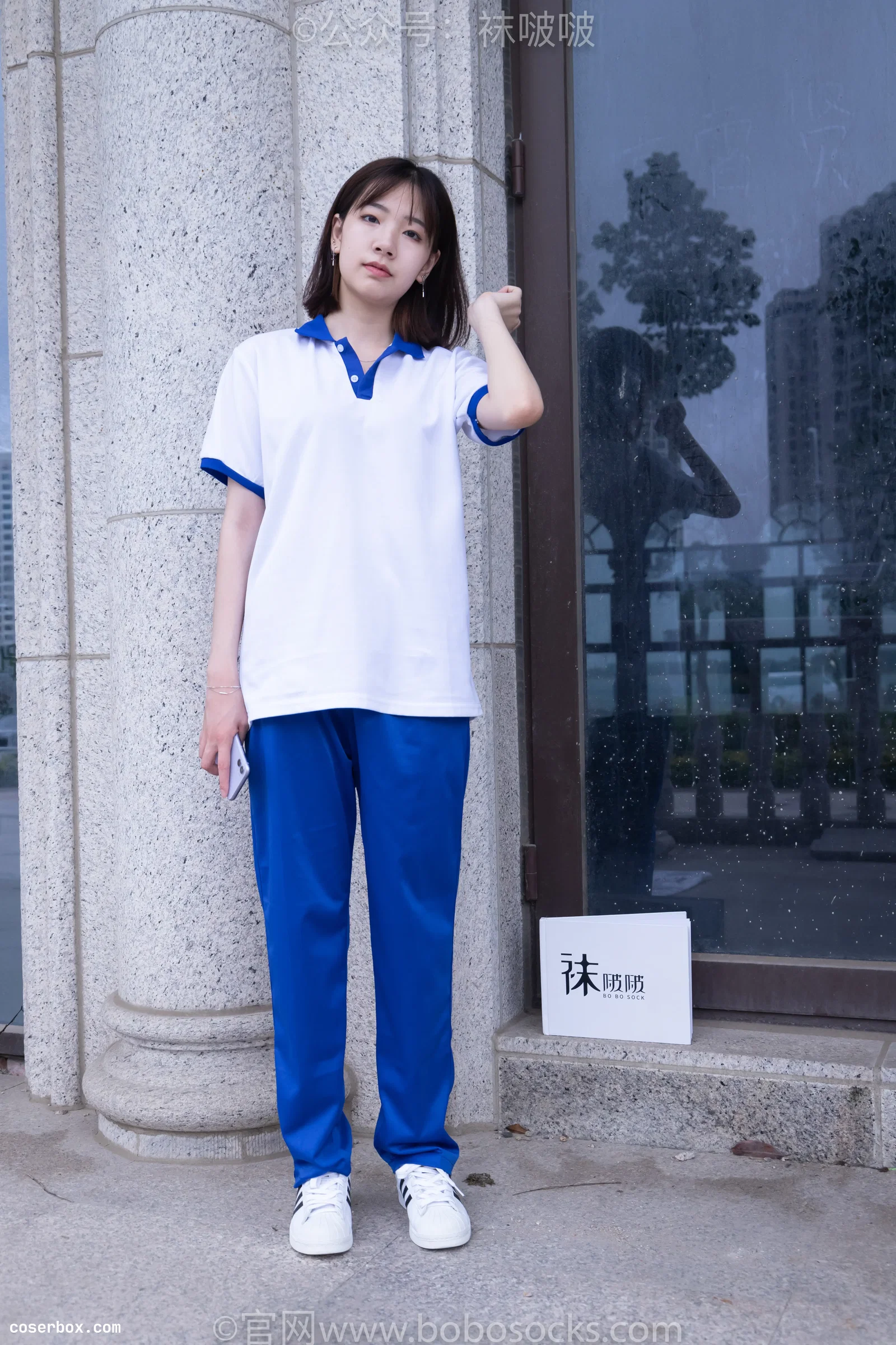 BoBoSocks袜啵啵 NO.022 小甜豆-校服、贝壳头、白棉袜、肉丝 [140P 1V 6.35GB]