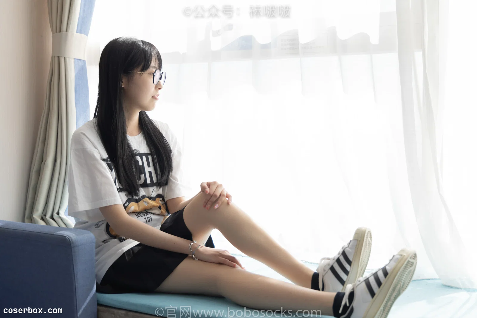 BoBoSocks袜啵啵 NO.033 稚予-贝壳头、天鹅绒黑袜、天鹅绒白袜 [154P 1V 6.07GB]