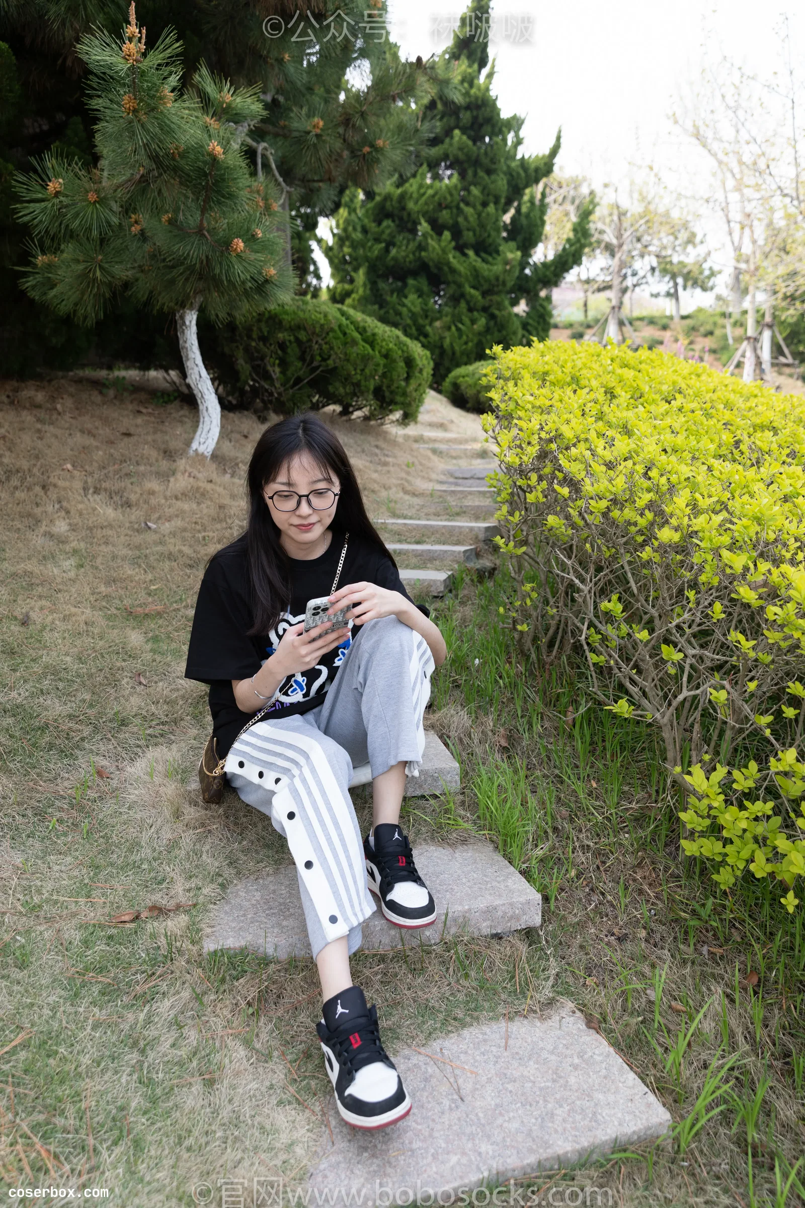 BoBoSocks袜啵啵 NO.023 稚予-AJ、白色短棉袜、裸足 [119P 1V 3.22GB]