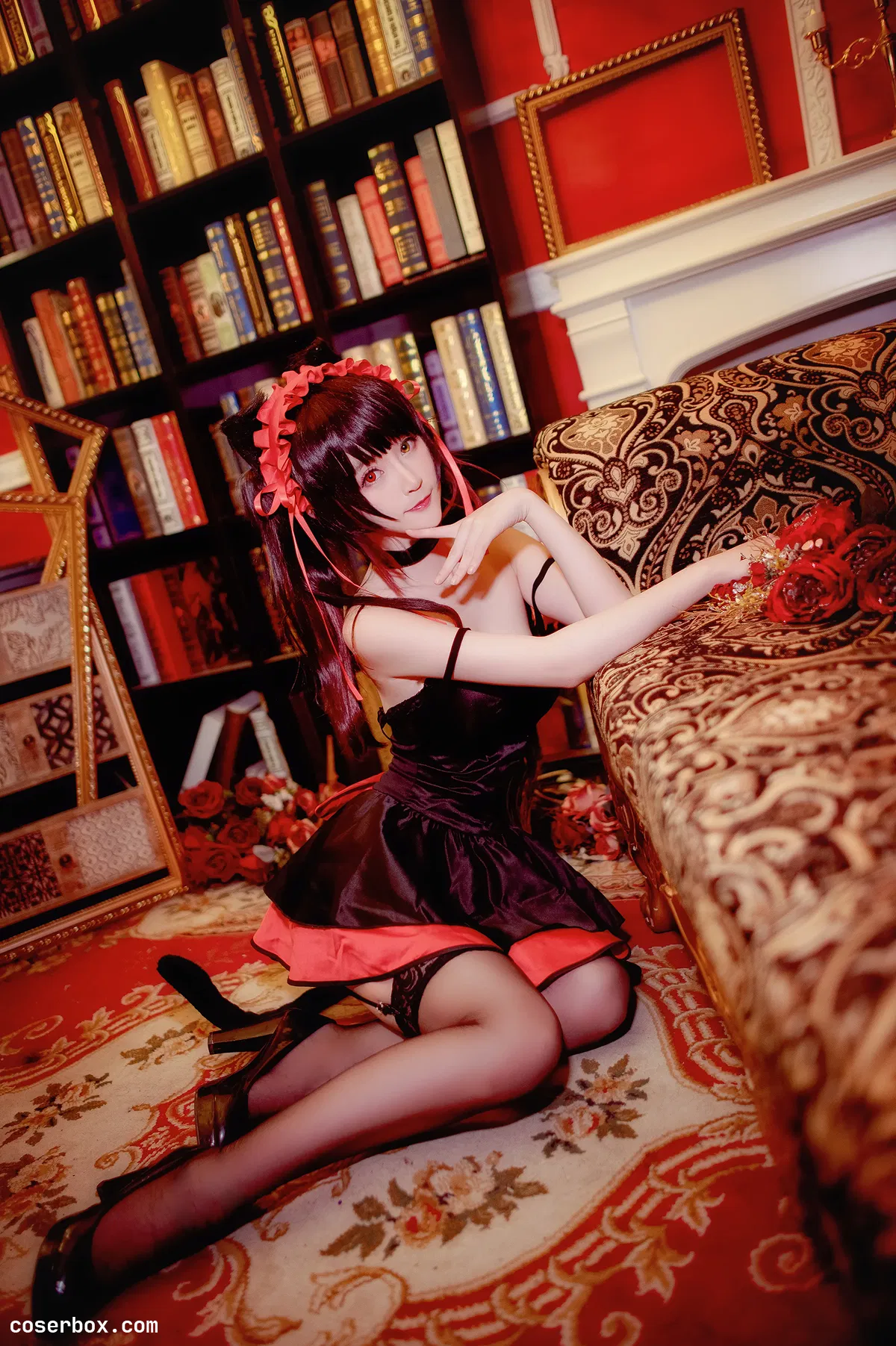 yui金鱼 NO.012 时崎狂三 黑裙 [11P 166.43MB] - 1