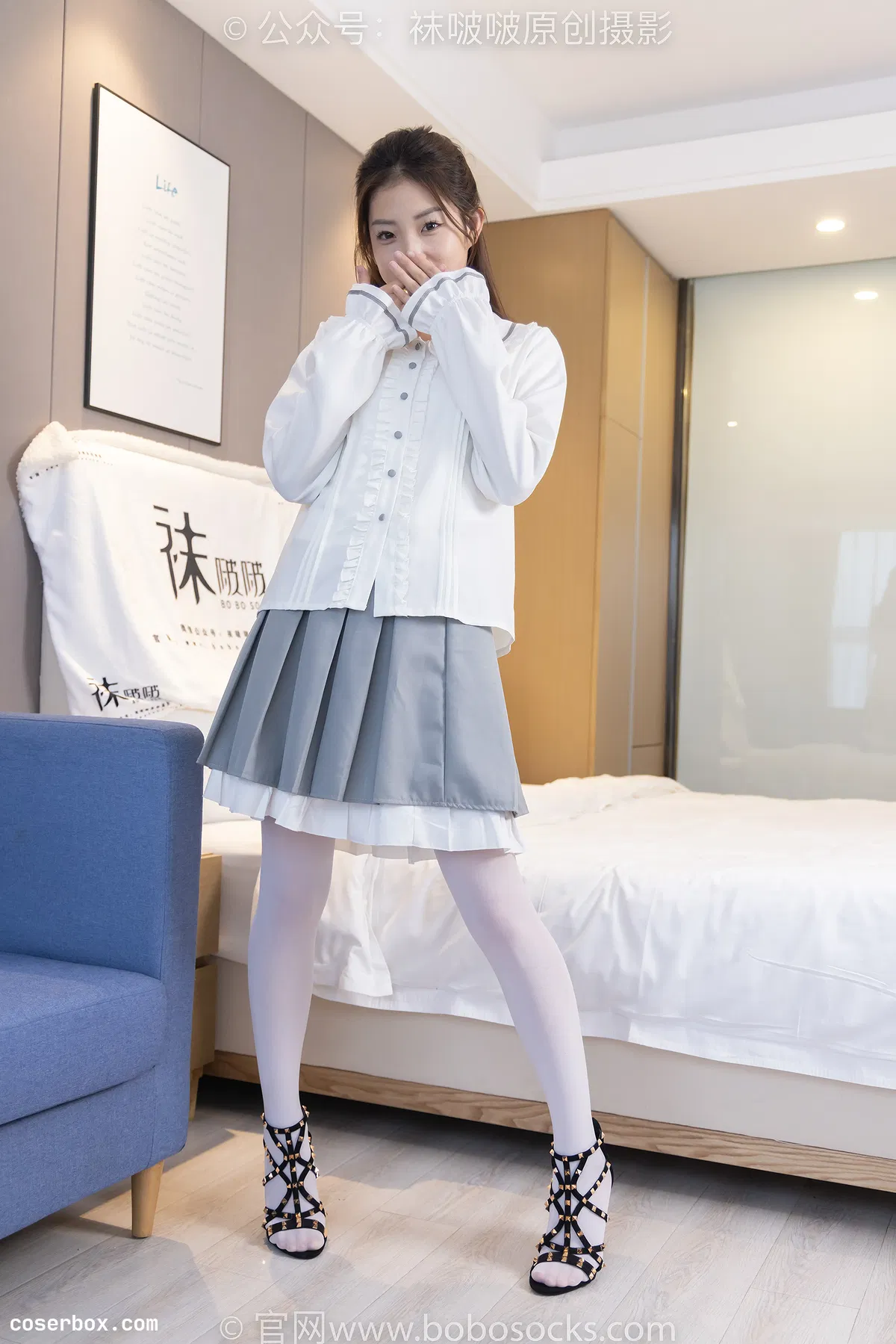 BoBoSocks袜啵啵 NO.211 小沫-高跟鞋、厚白丝 [143P 1V 5.6GB] - 1