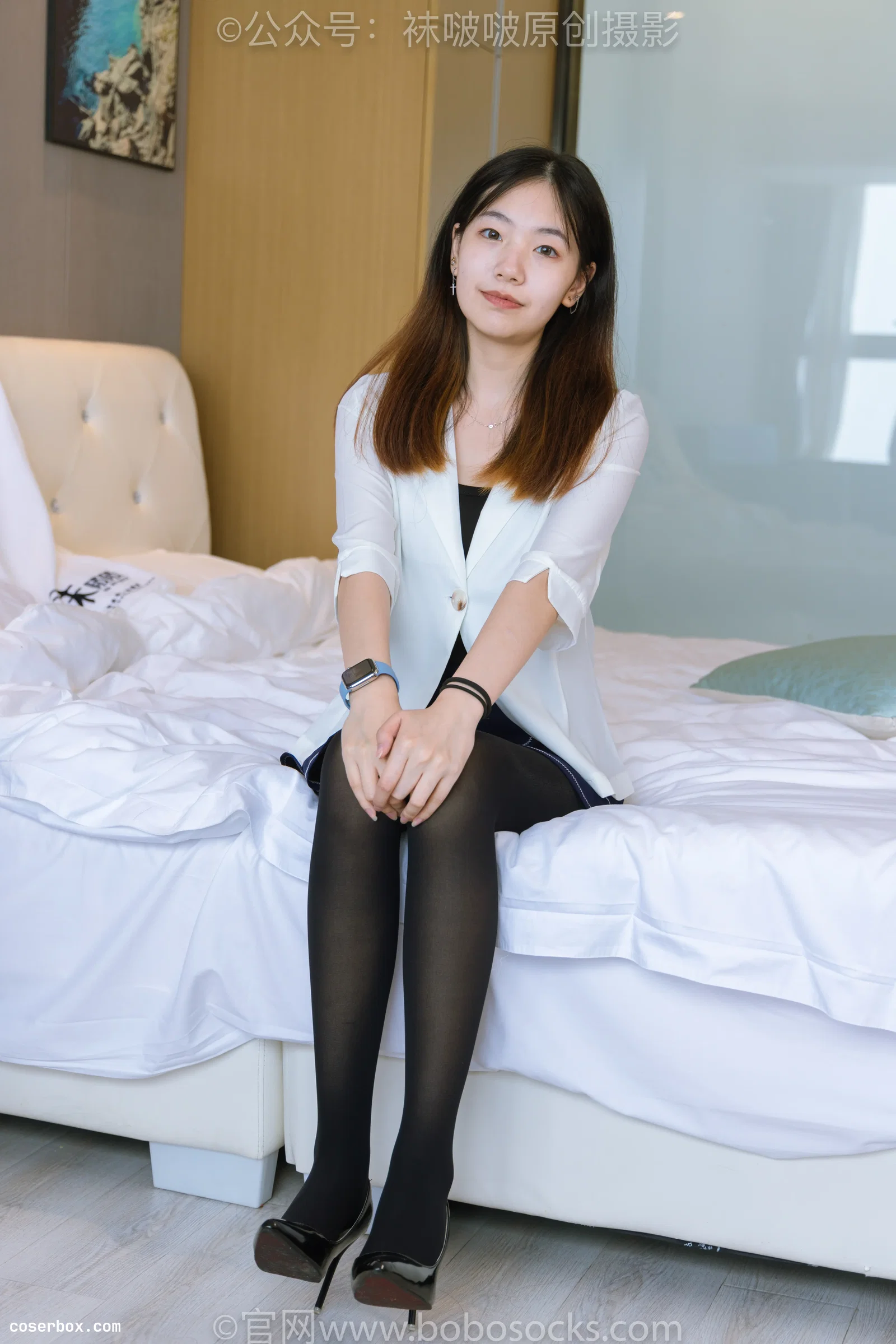 BoBoSocks袜啵啵 NO.150 小甜豆-高跟鞋、厚黑丝 [140P 1V 6.7GB]