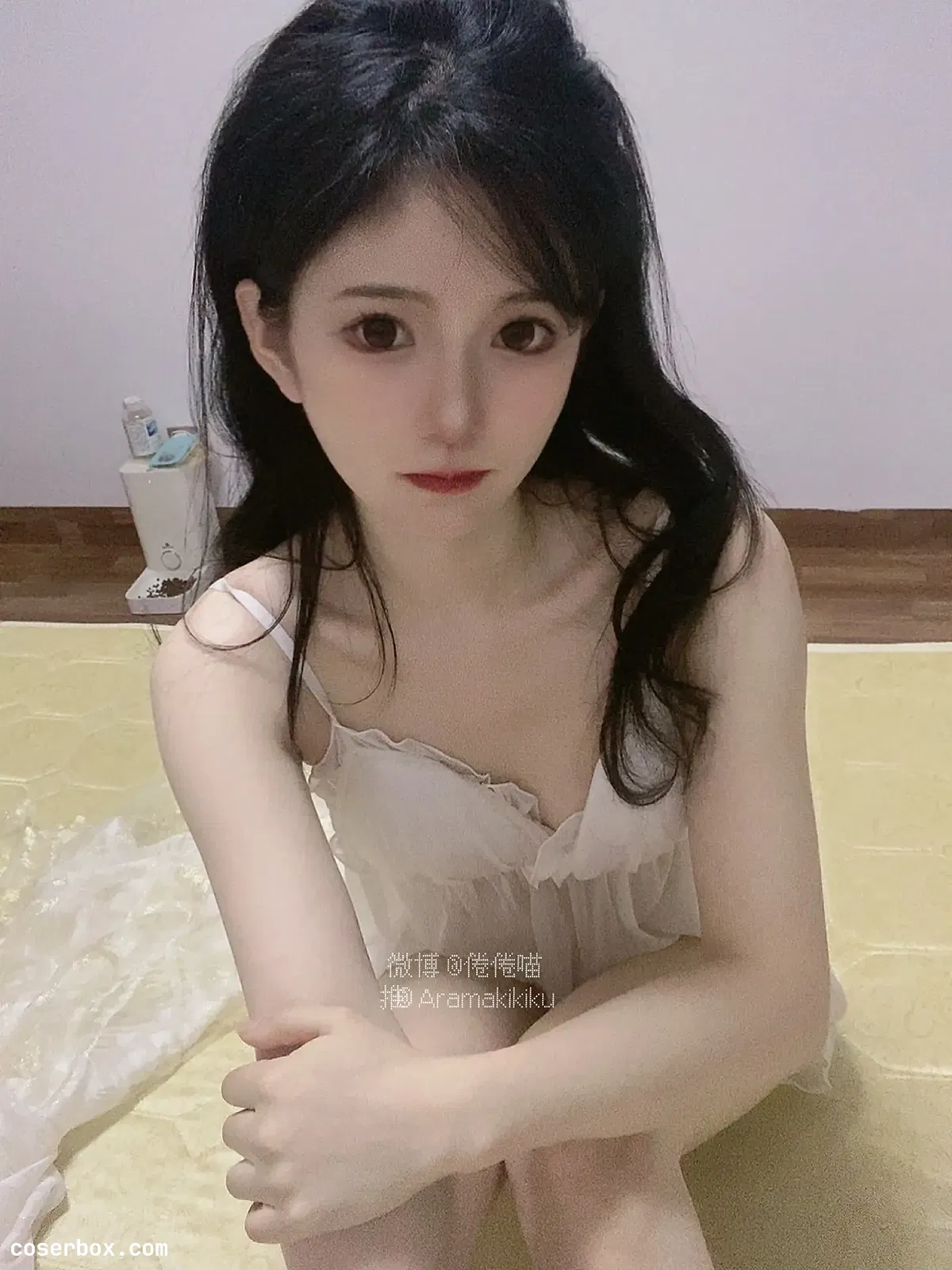 倦倦喵 NO.002 白睡衣 [48P 1V 22.02MB] - 1