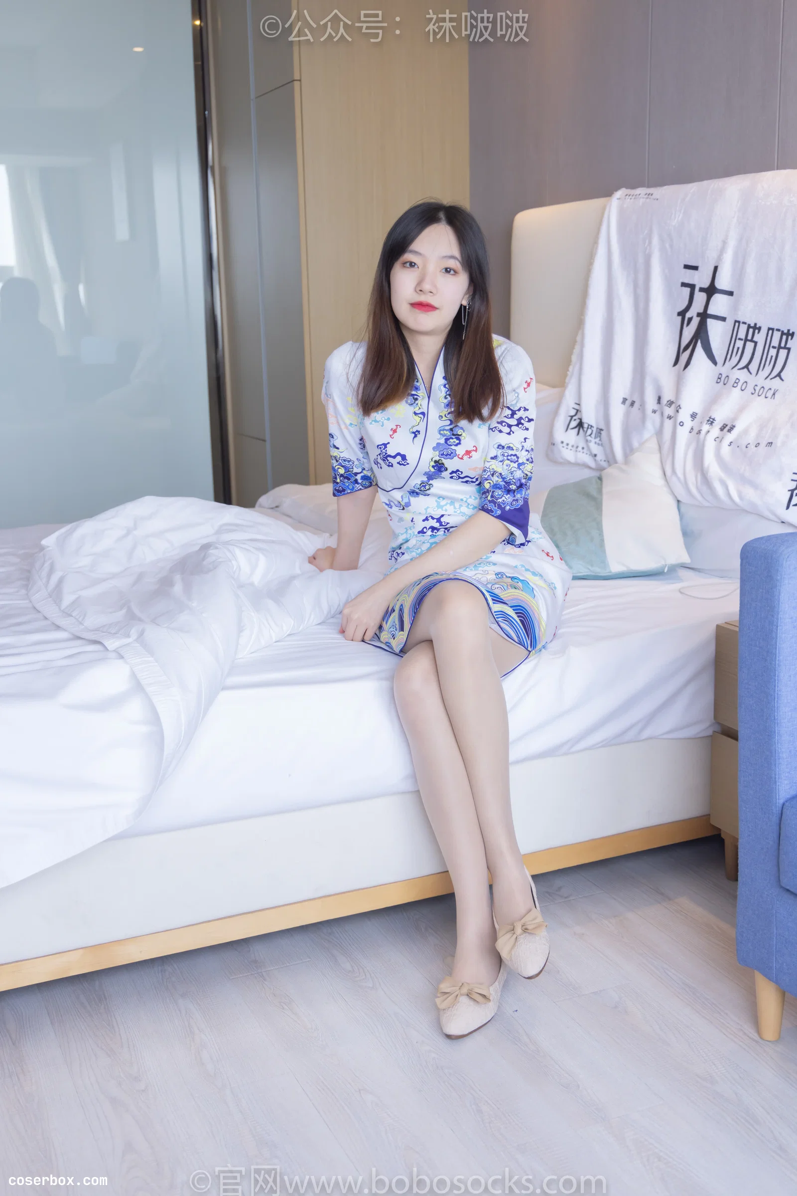BoBoSocks袜啵啵 NO.082 小甜豆-旗袍、皮底鞋、高跟鞋、肉丝 [140P 1V 6.77GB]