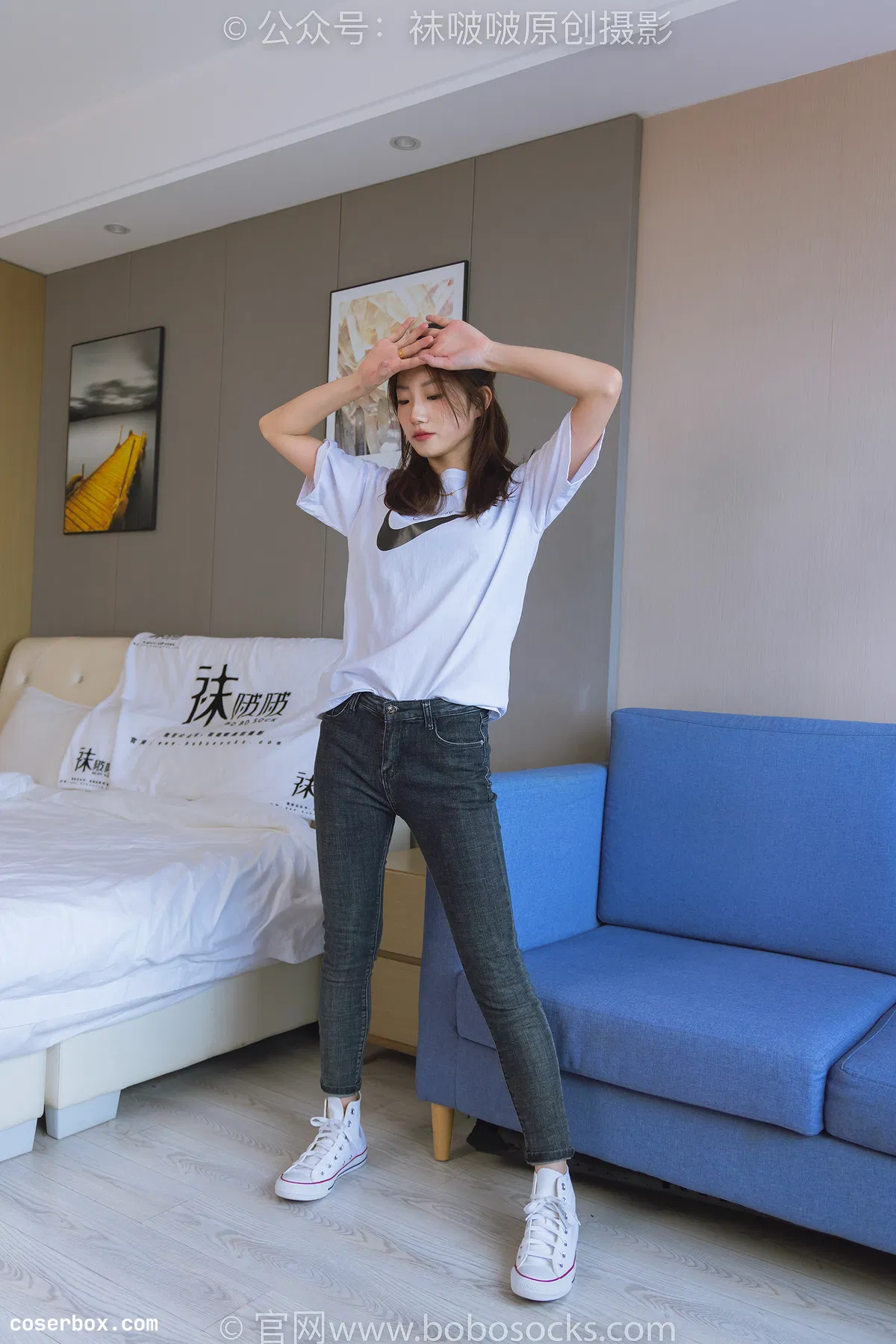 BoBoSocks袜啵啵 NO.220 小沫-两双板鞋、短肉丝、裸足（花絮版） [141P 1V 5.99GB] - 2