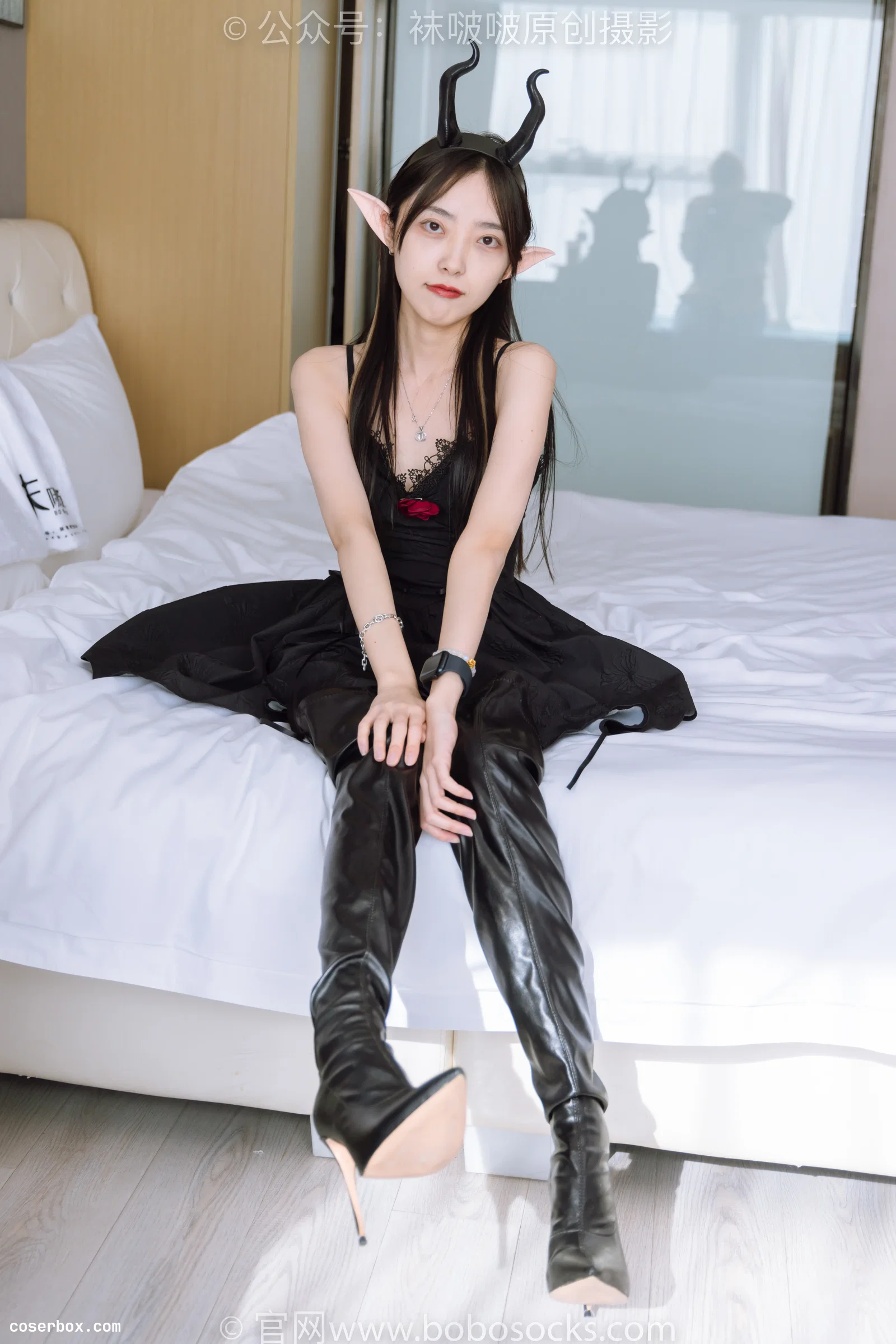 BoBoSocks袜啵啵 NO.168 稚予-高跟鞋、长靴、油亮黑丝（脚尖透明款）、手撕丝袜剧情 [140P 1V 6.04GB]