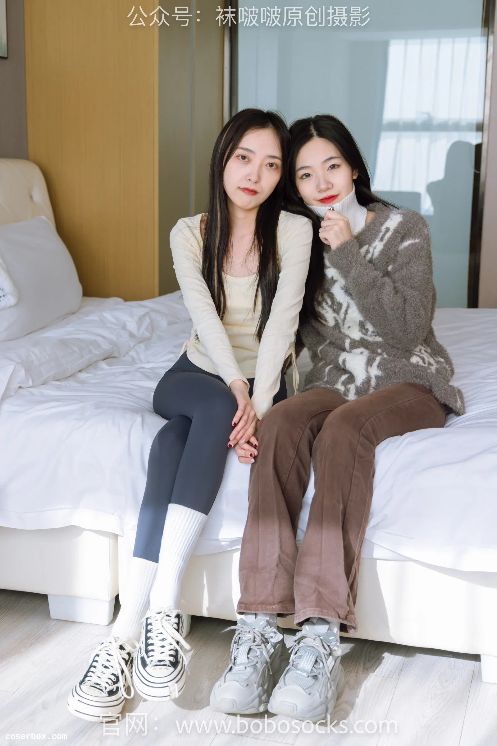 BoBoSocks袜啵啵 NO.166 小甜豆稚予-三套服装、板鞋、运动鞋、高跟鞋、白棉袜、蓝丝、红丝、深蓝丝、灰丝、油亮黑丝、油亮肉丝、黑网袜、肉色网袜 [218P 1V 7.67GB]