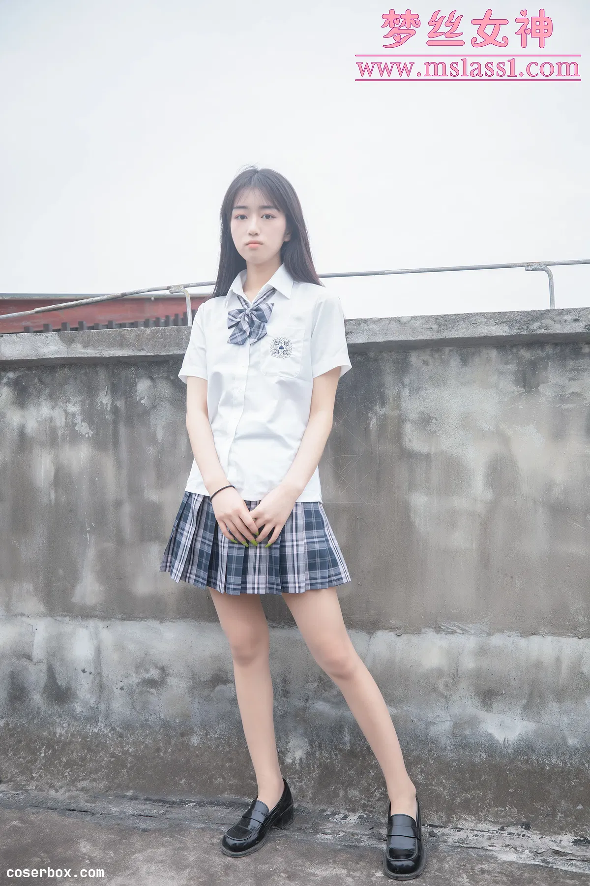 MSLASS梦丝女神 NO.166 王娇娇 天台JK少女 [65P 408.55MB] - 1