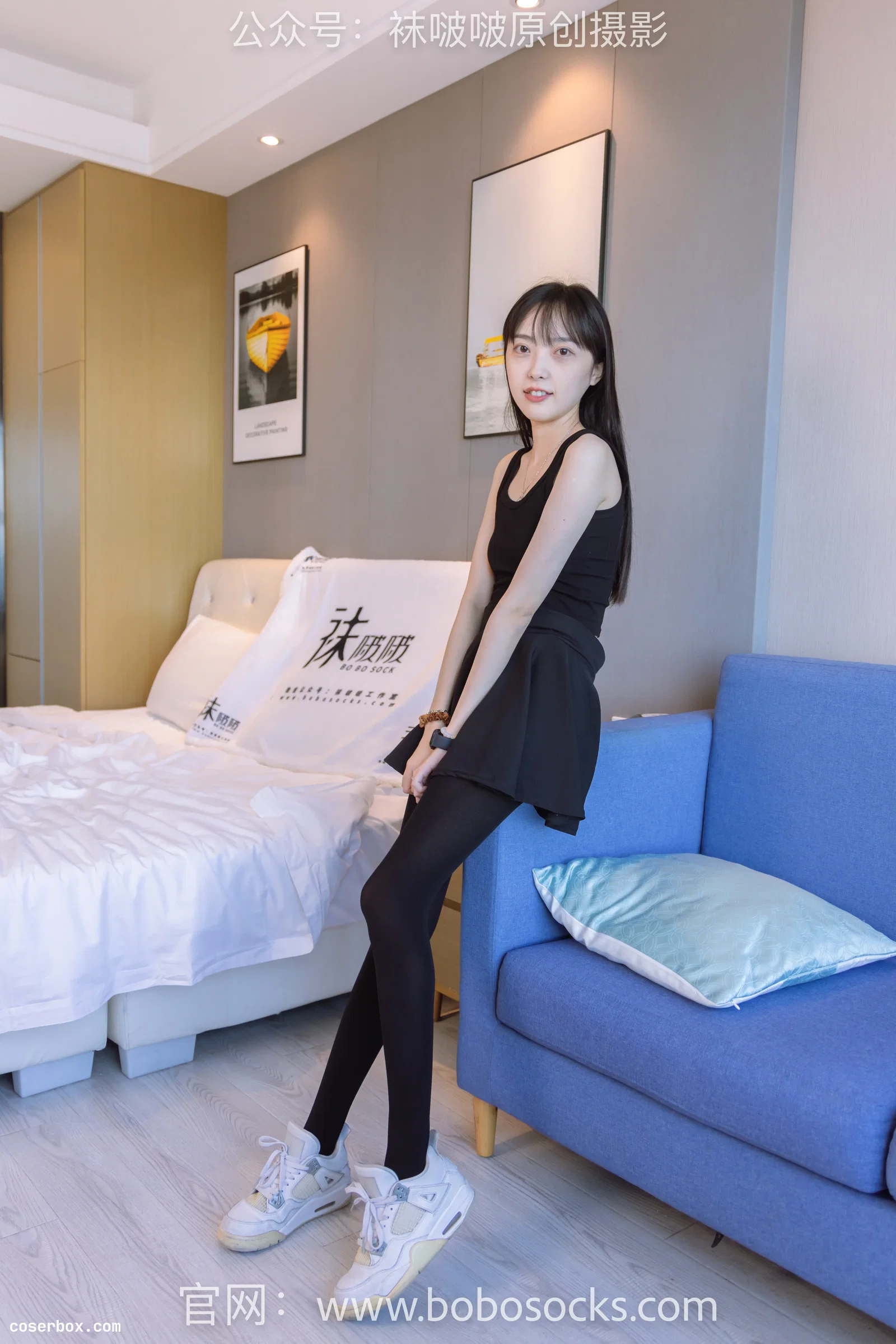 BoBoSocks袜啵啵 NO.130 稚予-两双穿脏篮球鞋、厚黑丝 [145P 1V 5.91GB]