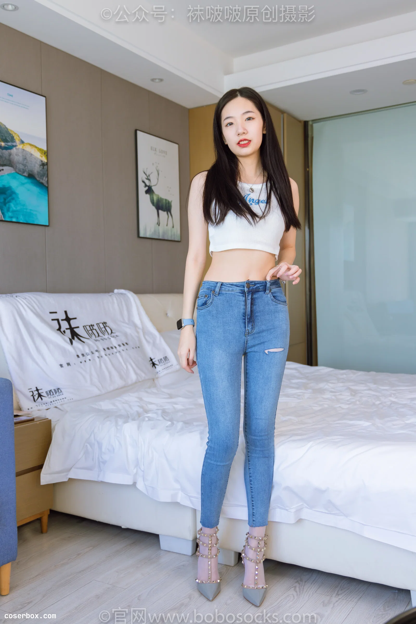 BoBoSocks袜啵啵 NO.201 小甜豆-高跟鞋、白丝 [141P 1V 6.88GB]