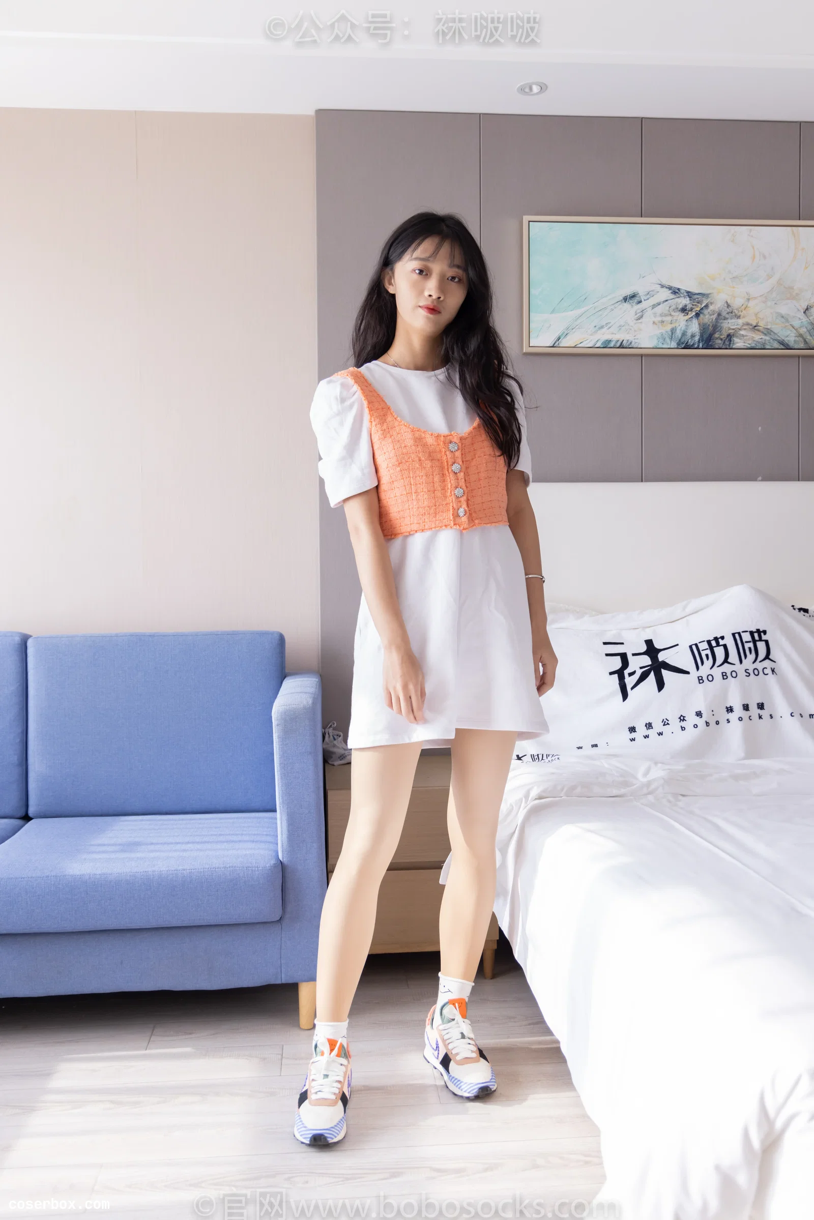 BoBoSocks袜啵啵 NO.062 涵涵-运动鞋、白棉袜、厚肉丝 [145P 1V 6.64GB]