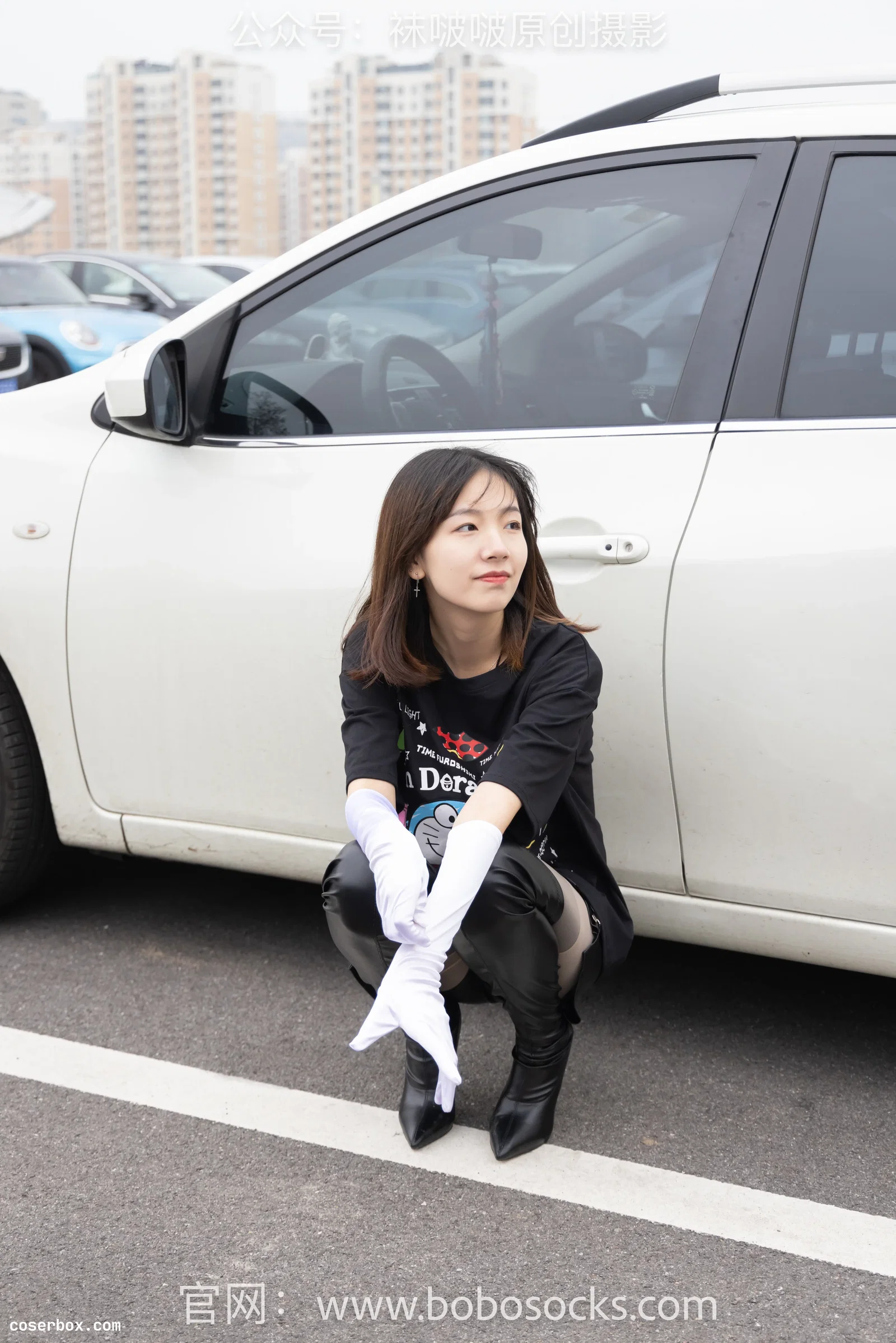 BoBoSocks袜啵啵 NO.146 小甜豆-高跟长靴、黑色踩脚裤（在肉丝里打底）、肉丝（脚尖加固款） [154P 1V 6.19GB]