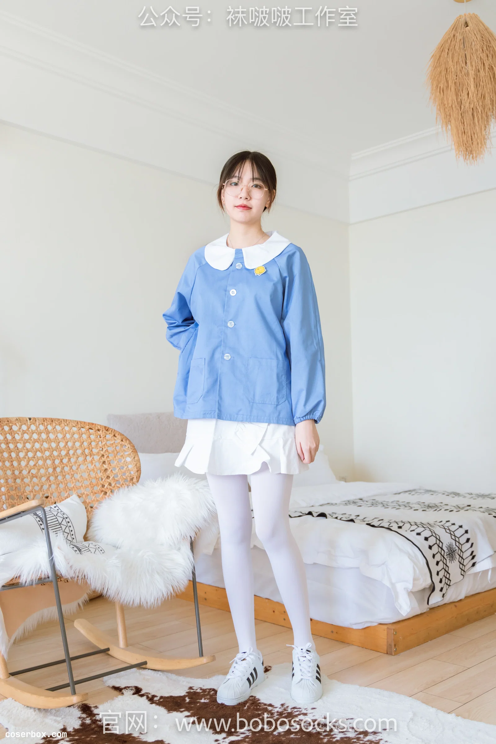 BoBoSocks袜啵啵 NO.093 小甜豆-贝壳头、厚白丝 [132P 1V 5.96GB]