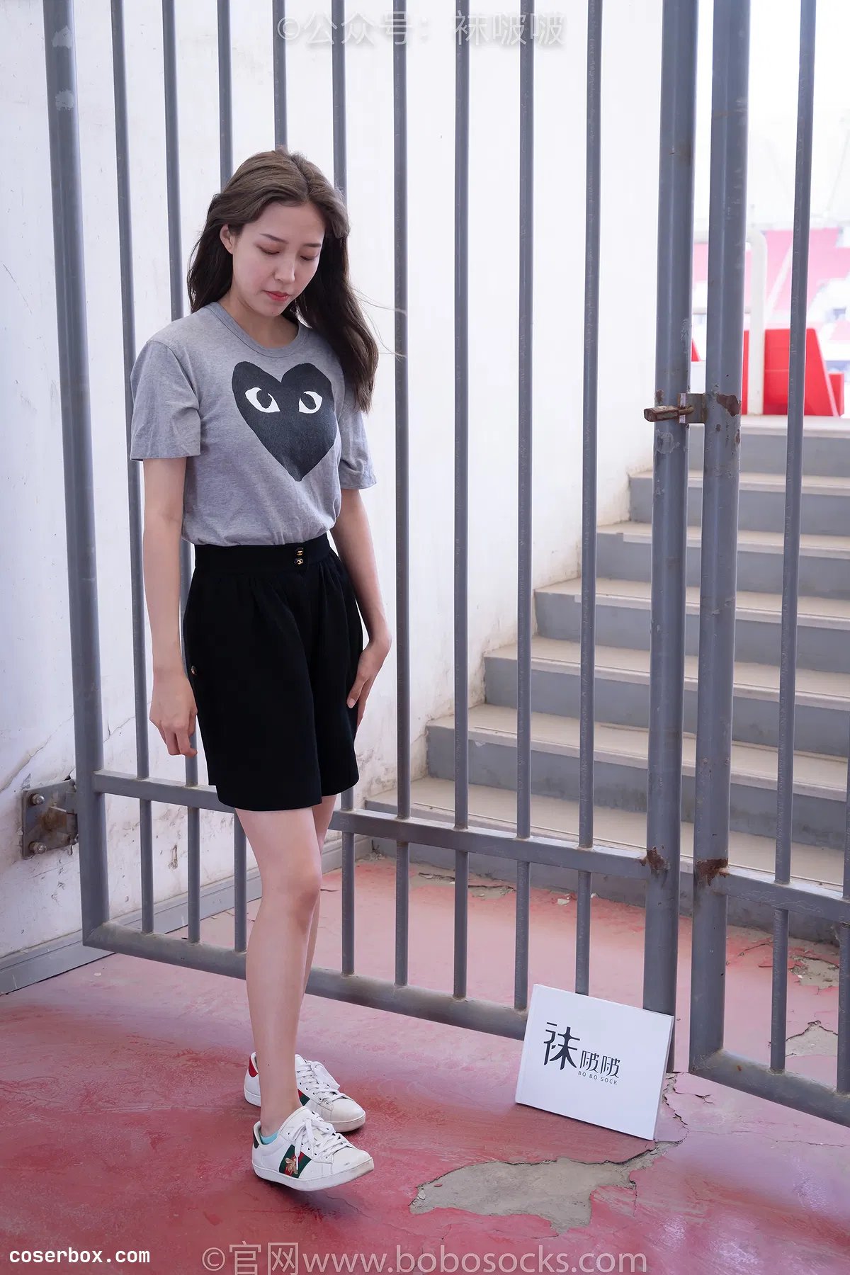 BoBoSocks袜啵啵 积分限定作品 NO.006 泡芙-板鞋、天蓝色短棉袜、裸足 （花絮版） [138P 1.17GB] - 2