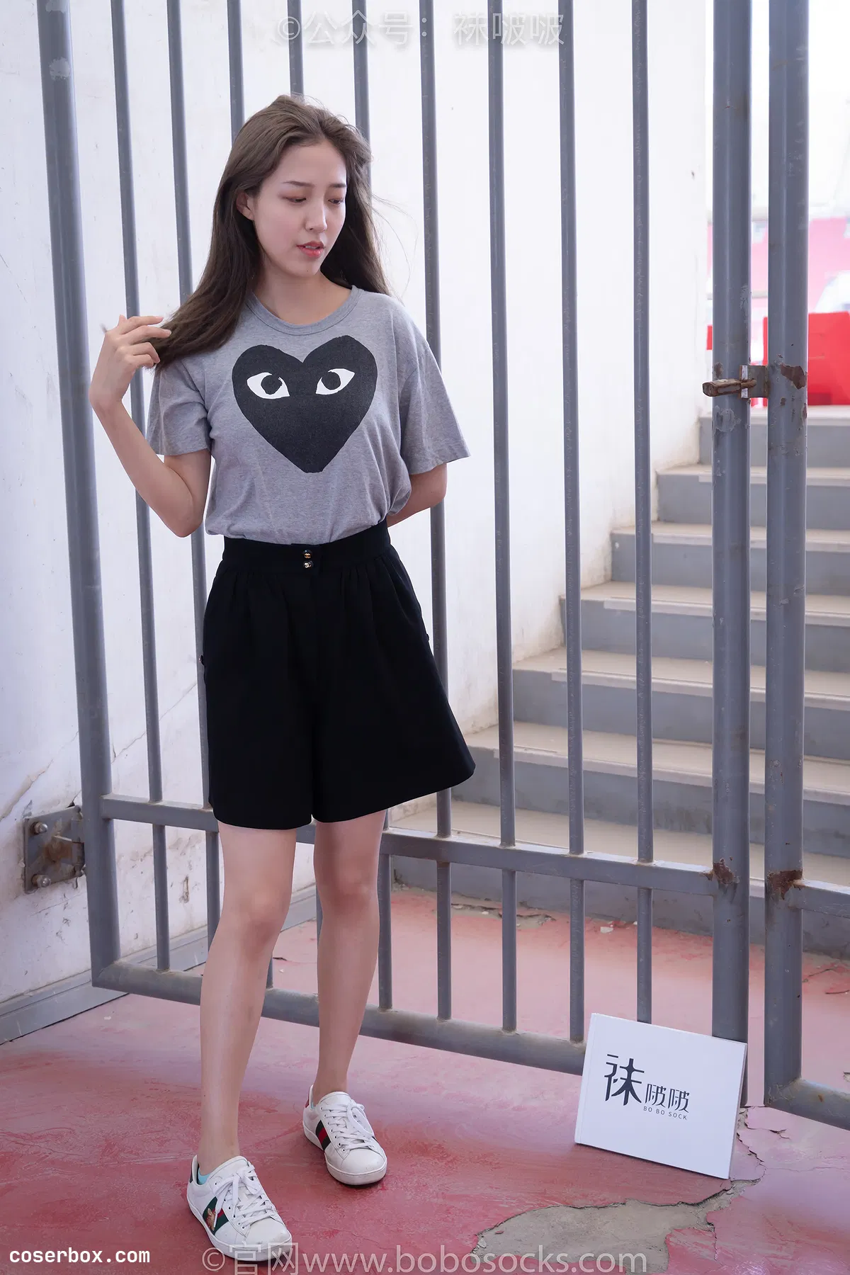 BoBoSocks袜啵啵 积分限定作品 NO.006 泡芙-板鞋、天蓝色短棉袜、裸足 （花絮版） [138P 1.17GB] - 1