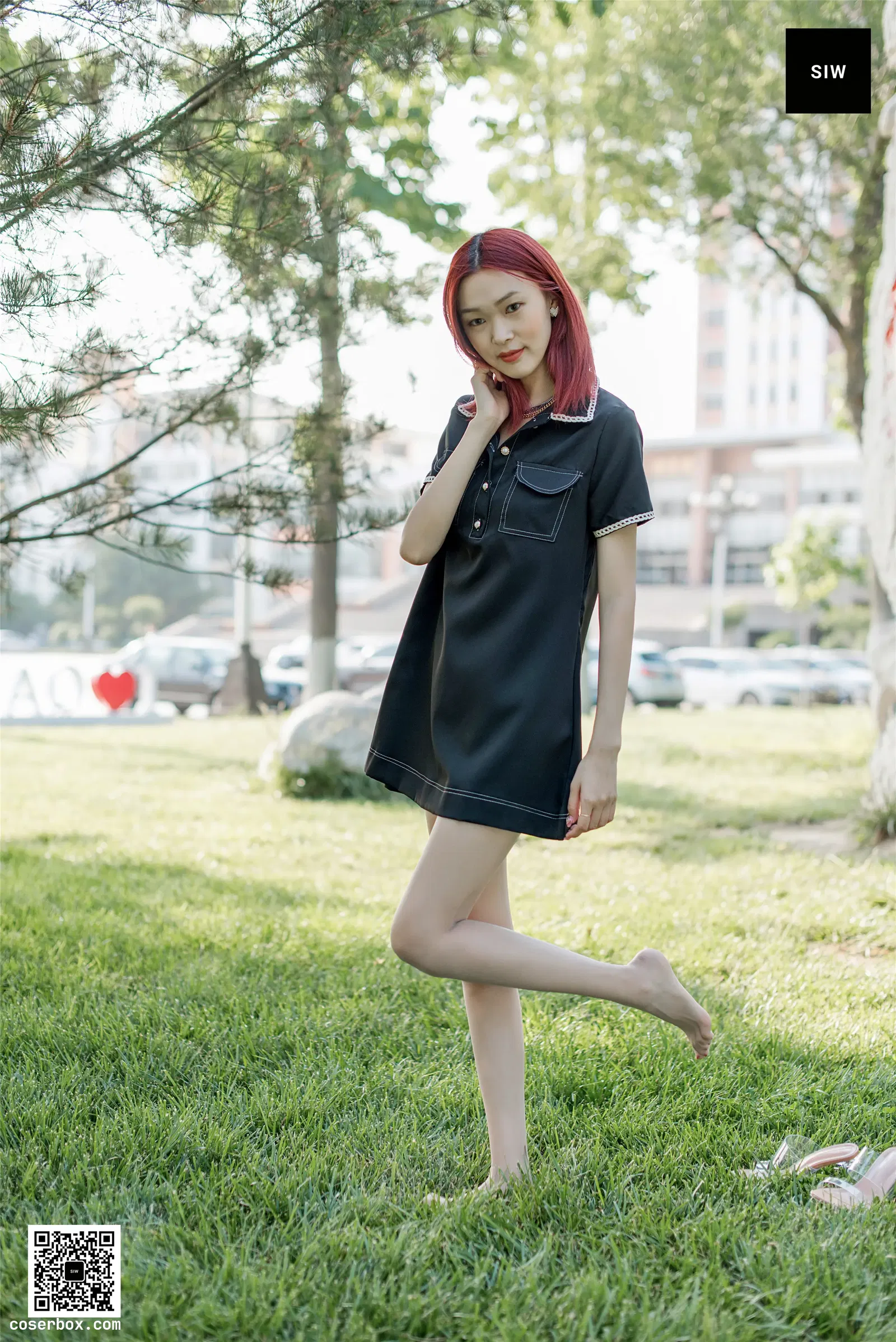 SIW斯文传媒 NO.070 草地腿模 - 悦悦 [64P 216.21MB]