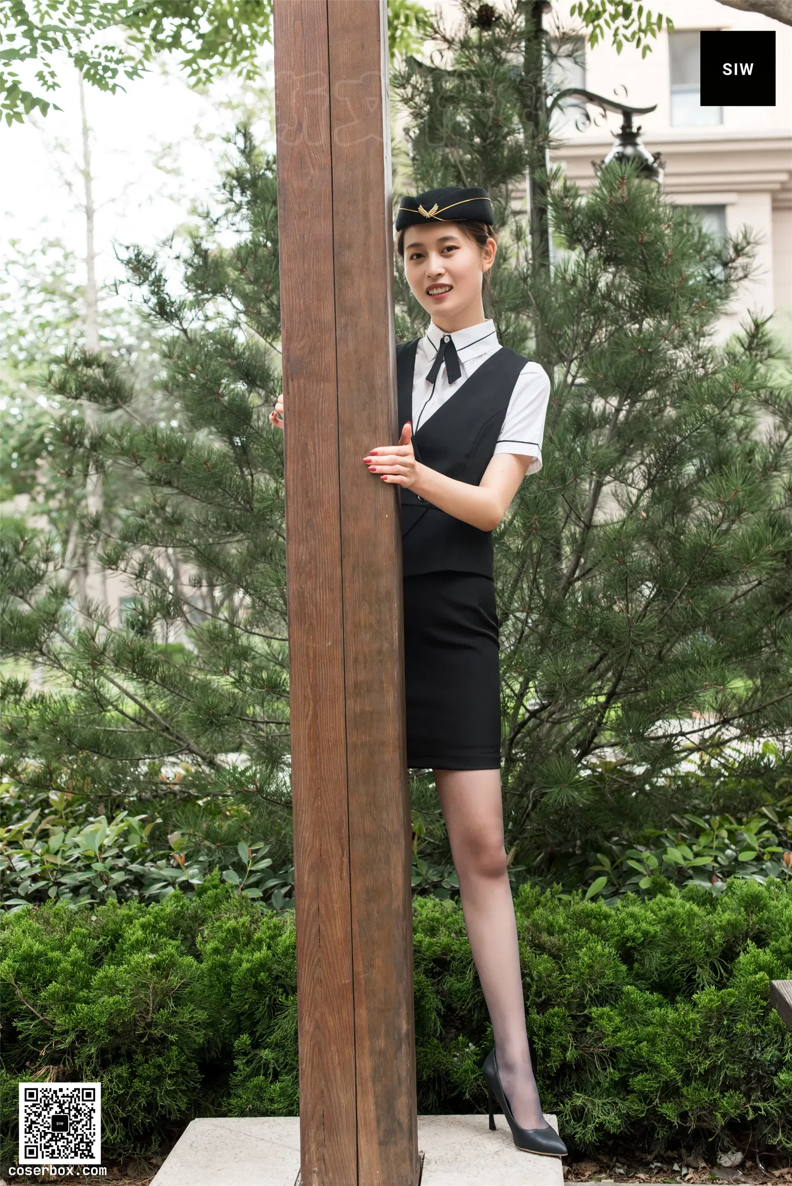 SIW斯文传媒 NO.011 公司保安职员制服工装四件套 - 甄真 [60P 198.27MB]