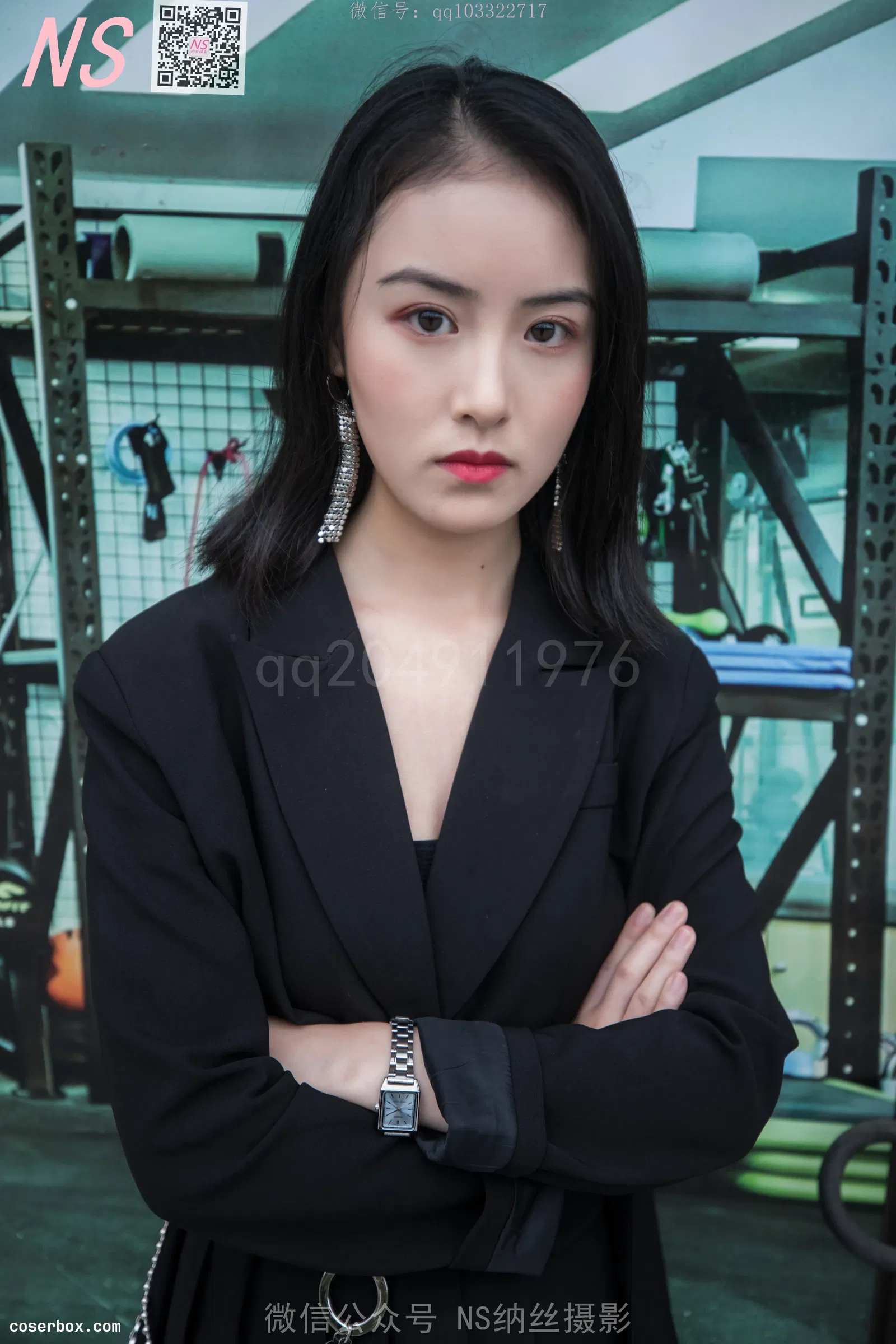 纳丝摄影 NO.162 忆霜 街头长靴肉丝 [64P 1V 1.08GB]