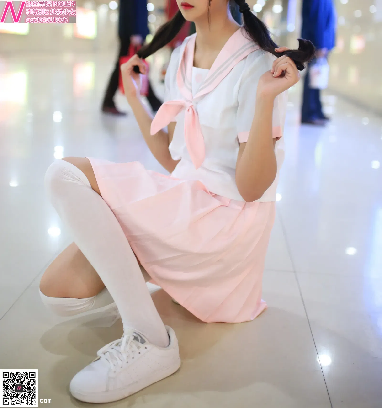 纳丝摄影 NO.124 张诗敏地铁少女白丝袜肉色丝袜 [93P 1V 870.97MB]