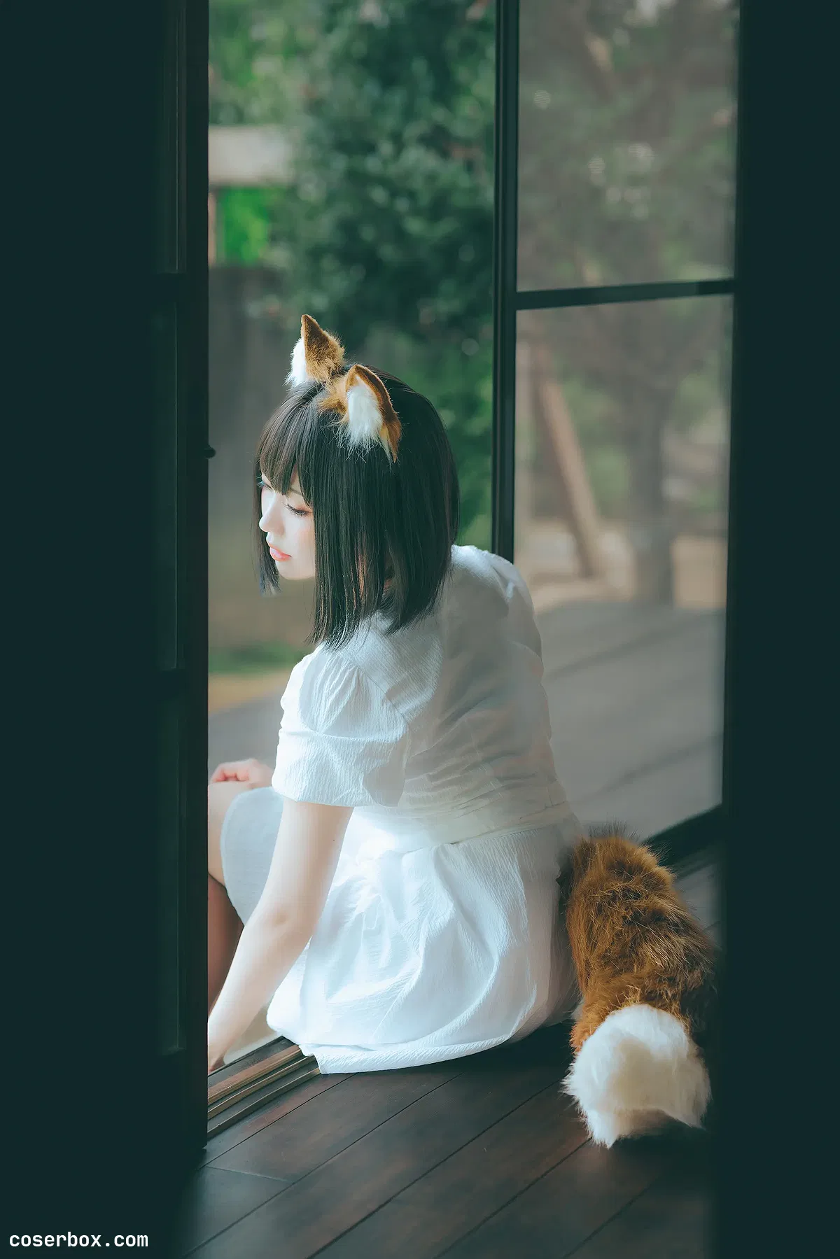 ElyEE子 NO.093 2023.July B-Dongitsune ~White dress 白洋裝狐少女 - 1