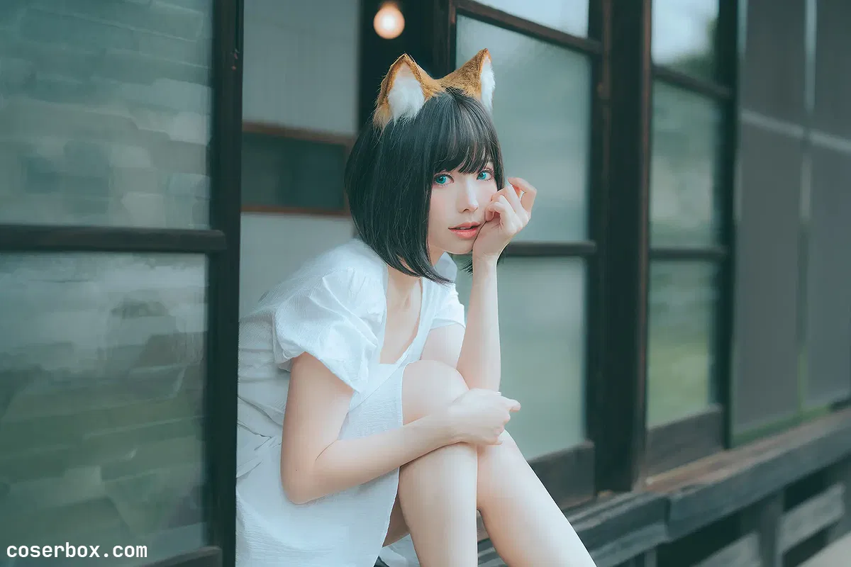 ElyEE子 NO.093 2023.July B-Dongitsune ~White dress 白洋裝狐少女 - 2