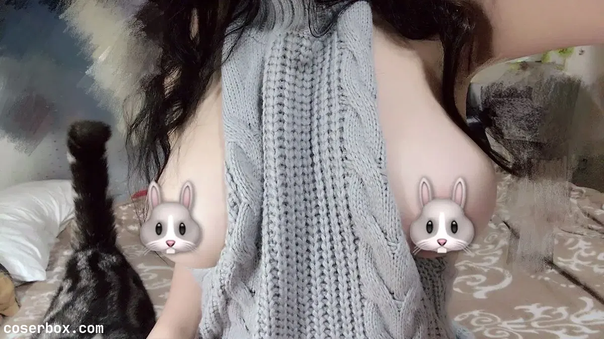 奶兔biubiu NO.003 灰色毛衣 [99P 22.98MB] - 2