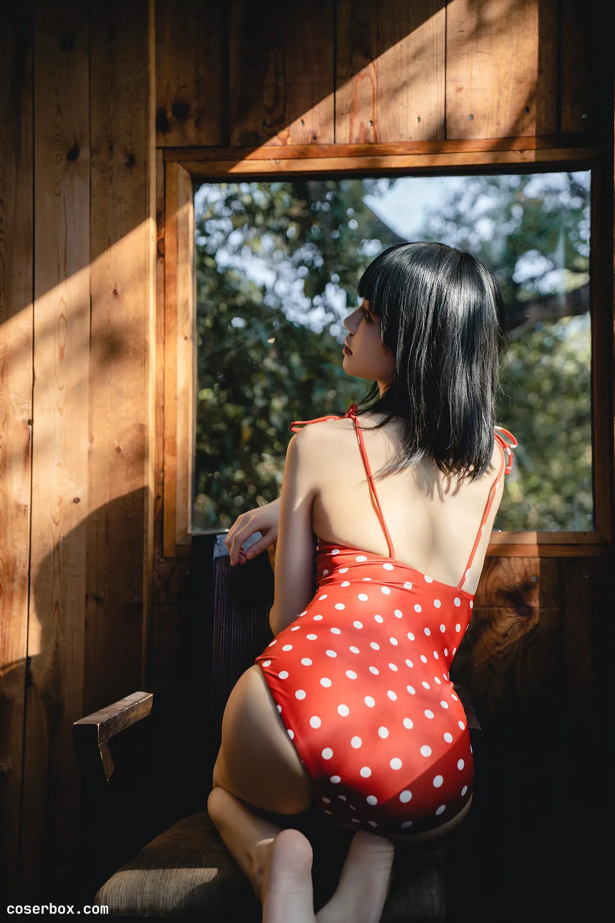 桜桃喵 NO.0160 红波点 - 1