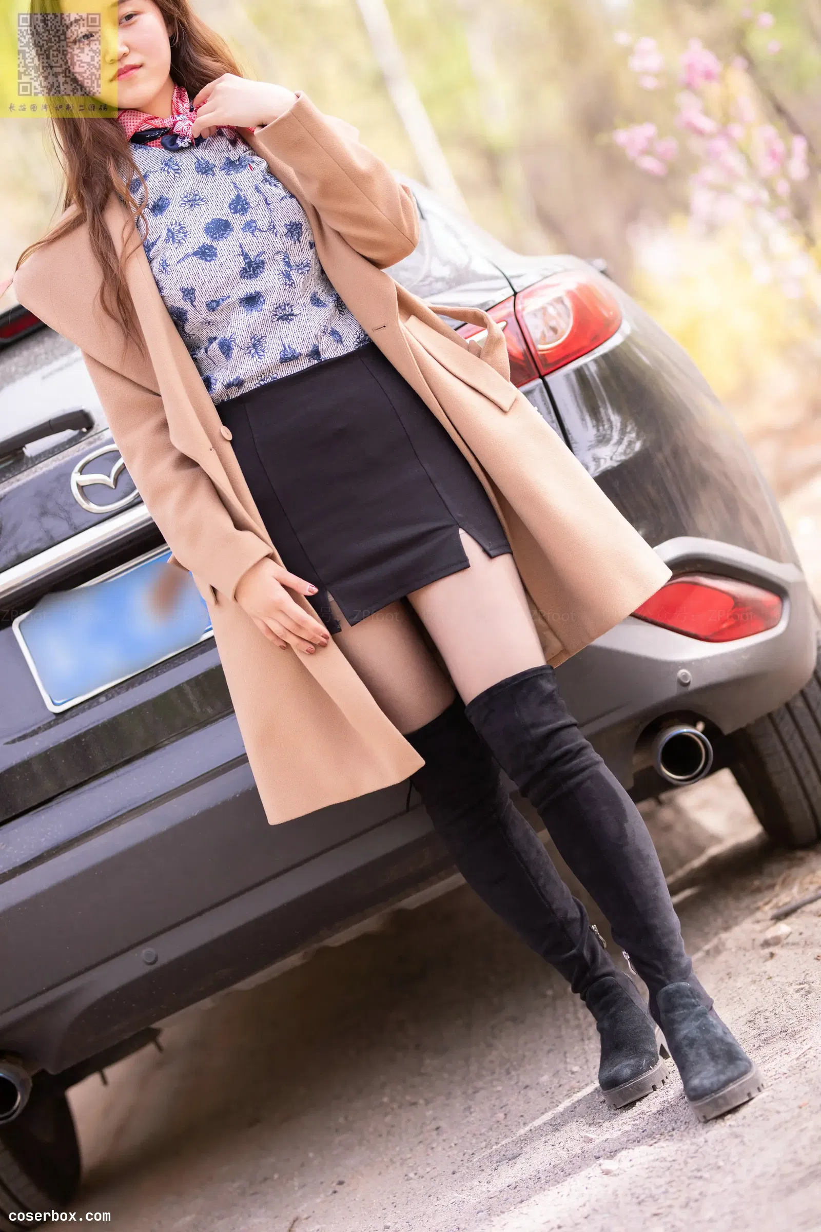 ISS山茶摄影 NO.107 车模乐乐Z [76P 59.16MB]