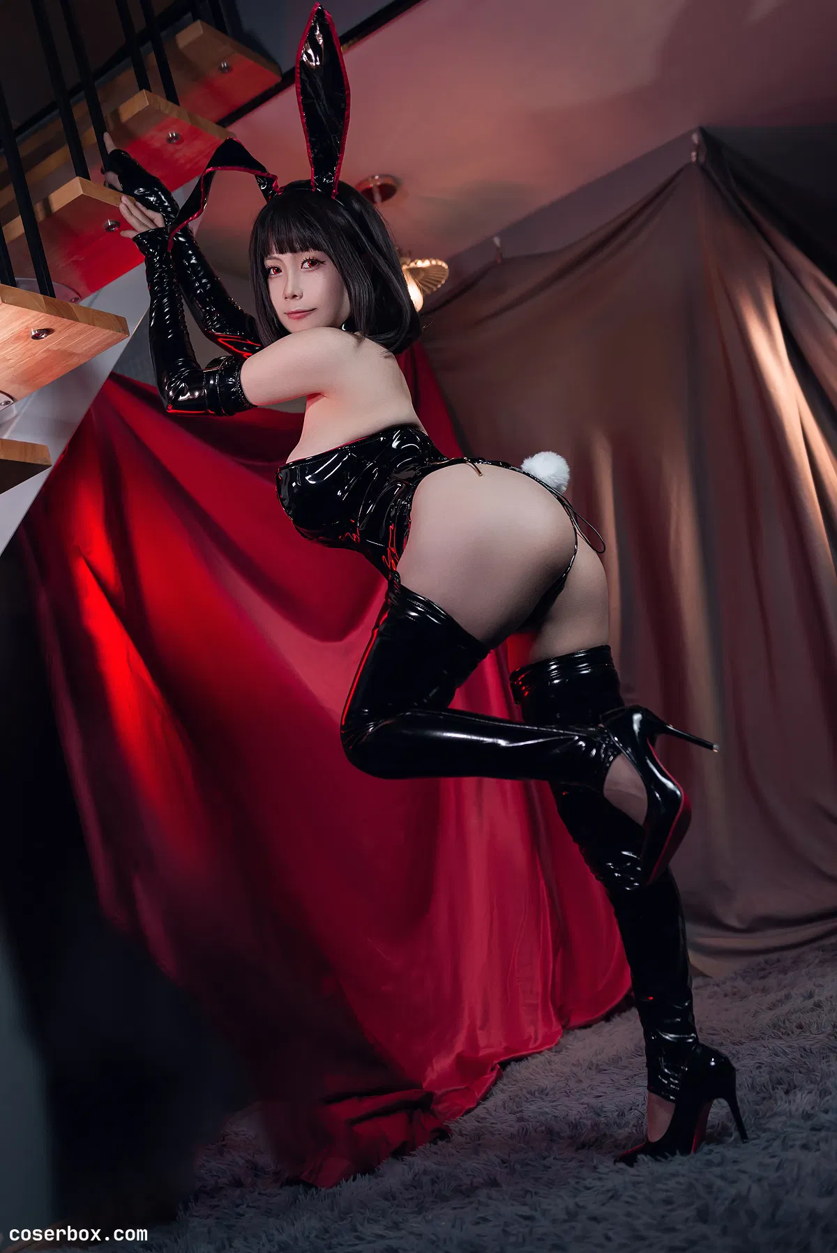 末夜787 NO.018 黑色漆皮兔女郎 - 2