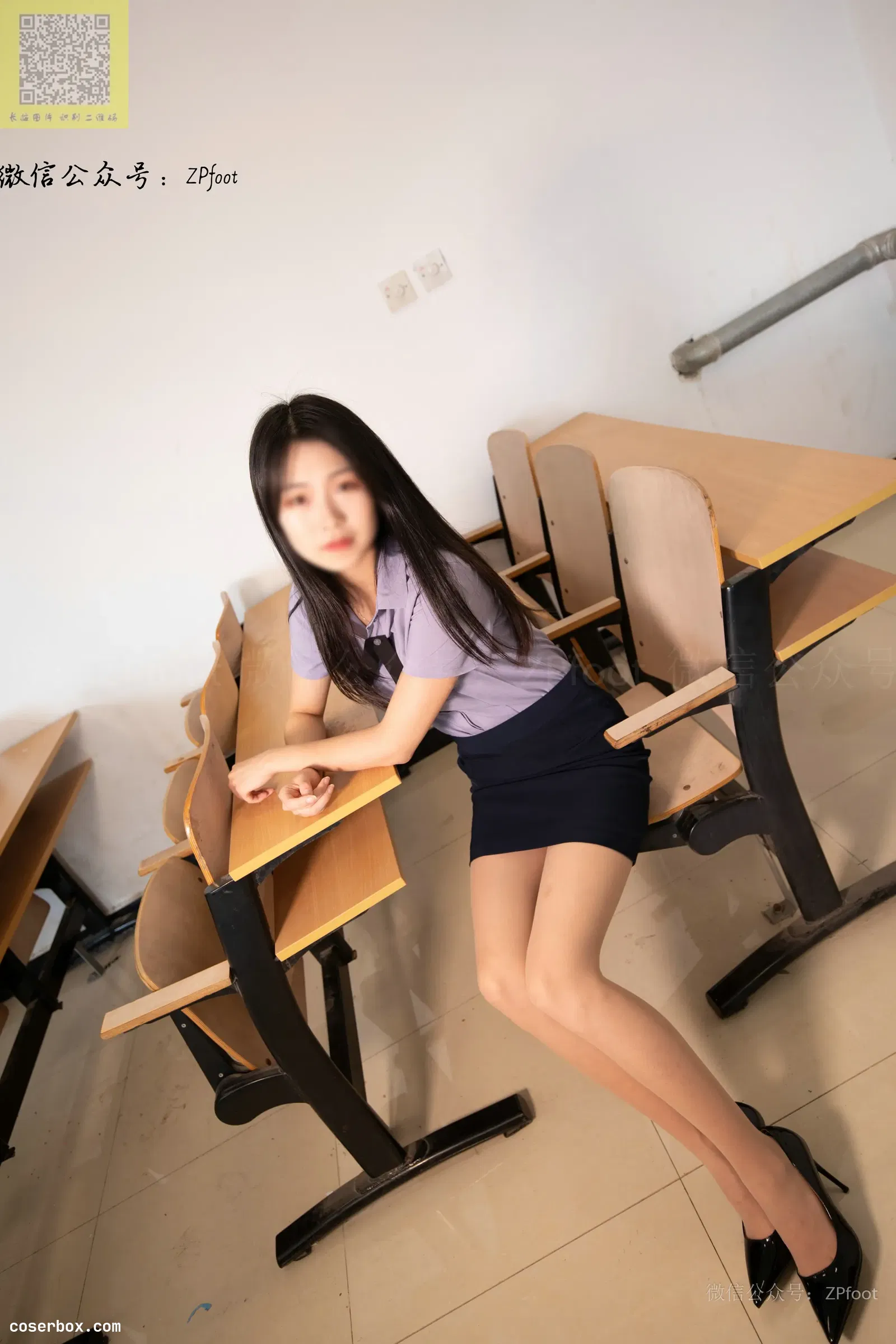 ISS山茶摄影 NO.027 小卓制服肉丝 [92P 81.28MB]