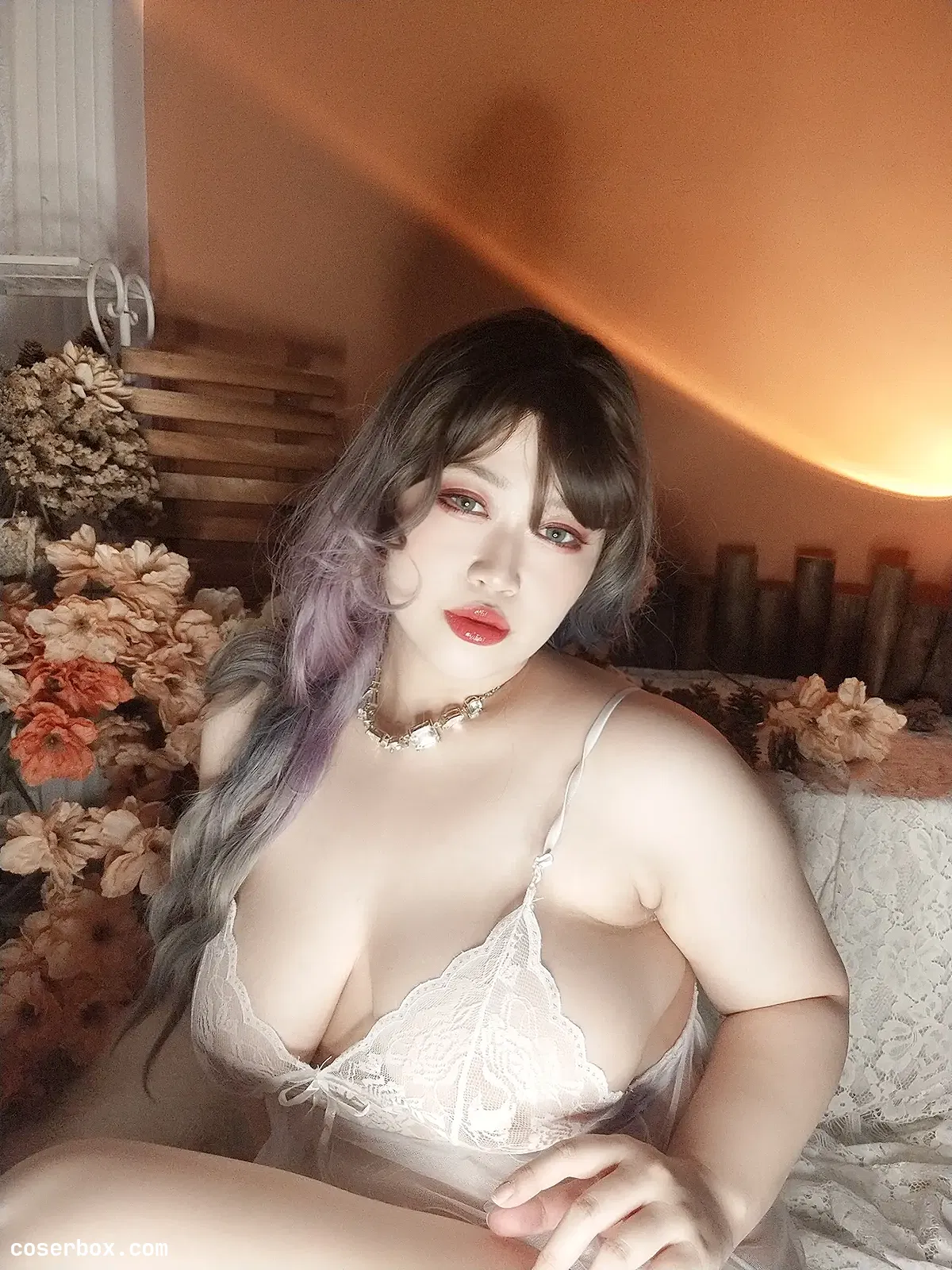 维他奶泽 NO.004 白网纱睡衣 [50P 1V 446.46MB] - 1