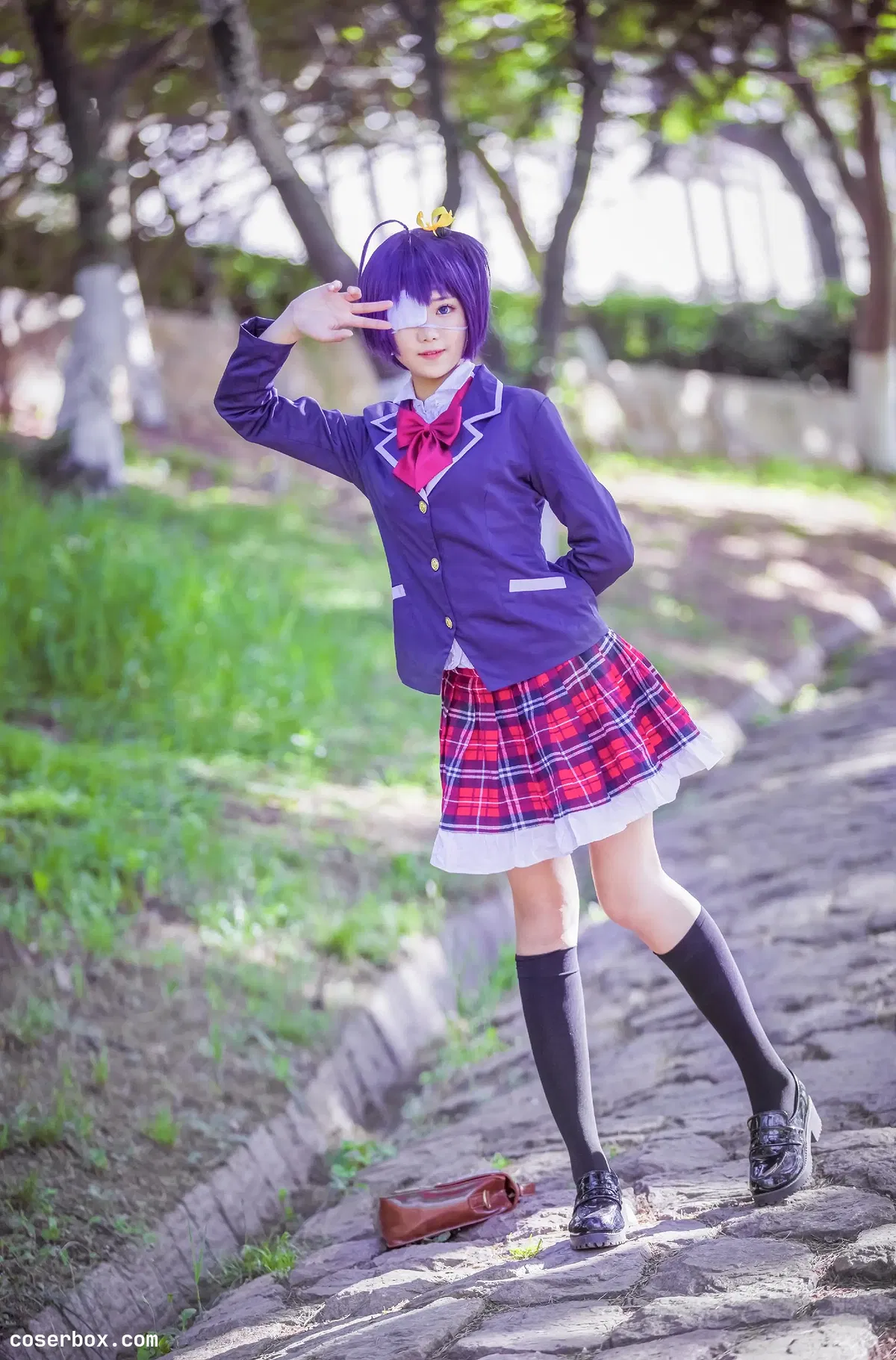 羽天Shine NO.06 中二病也要谈恋爱COS可爱小鸟游六花 [10P 31.03MB] - 2