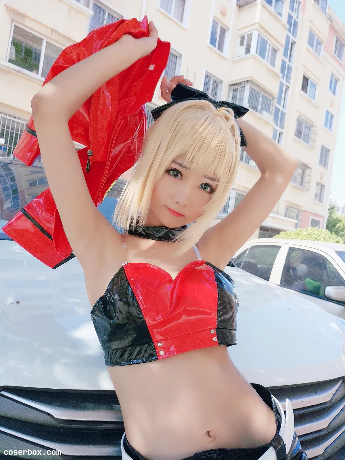 羽天Shine NO.12 FATEEXTRA COS尼禄塞车娘可爱御姐 [9P 35.8MB] - 1