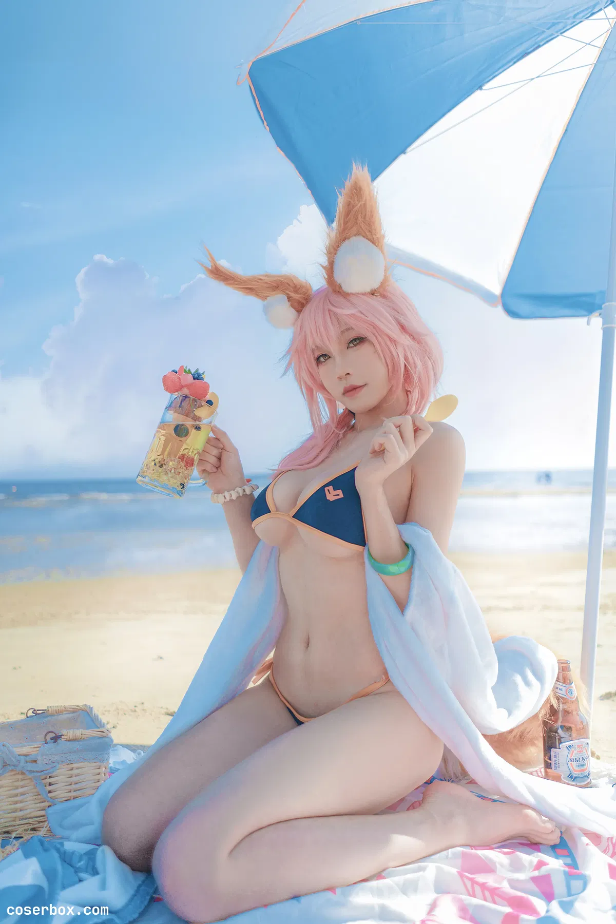 Uki雨季 NO.05 玉藻前海边泳装 [20P 200.58MB] - 1