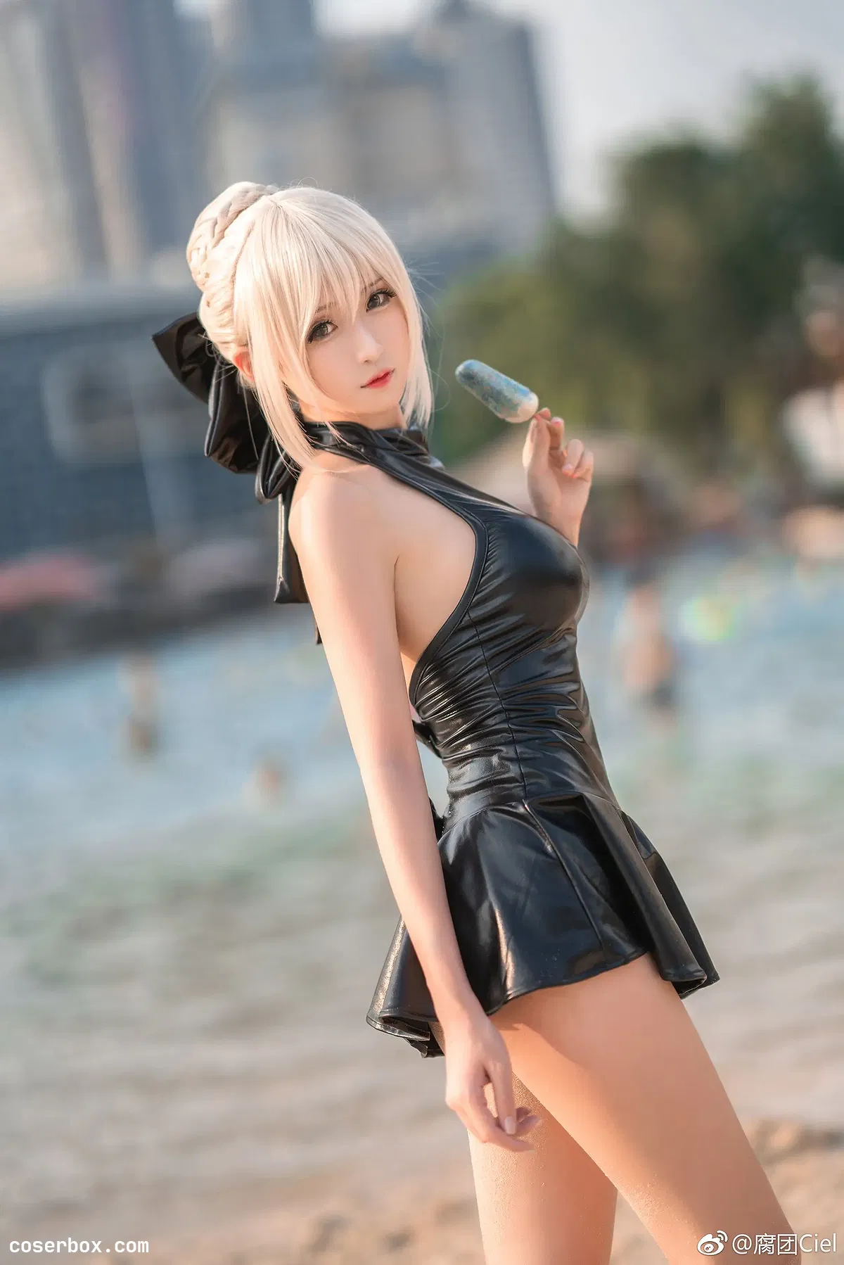 腐团儿 NO.03 黑泳装_阿尔托莉雅 [22P 120.39MB] - 1