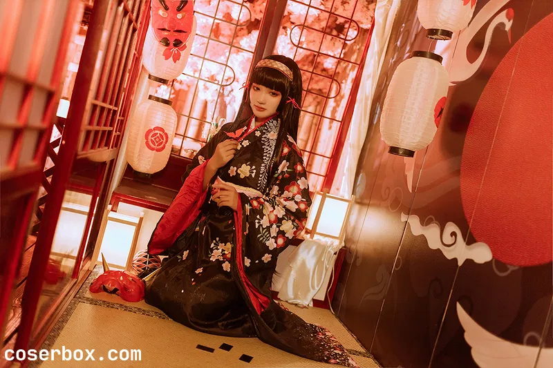 元素素素素 NO.35 美少女万华镜游戏神还原和服COS连华 [50P 59.09MB]