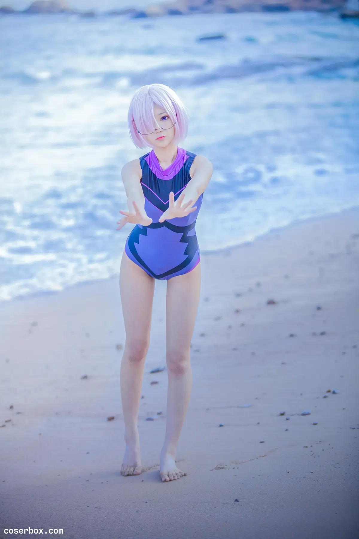 羽天Shine NO.18 FATEGRAND ORDER玛修御姐COS海边 [9P 25.58MB] - 2