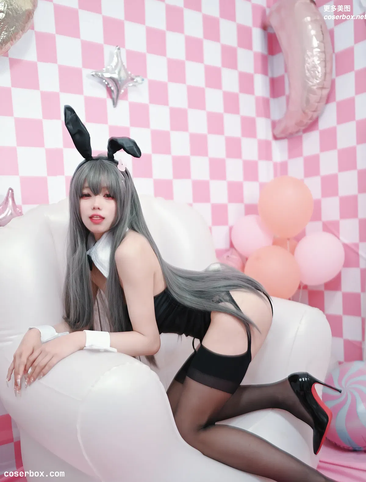 黏黏团子兔 NO.14 樱岛麻衣兔女郎 [6P 27.51MB] - 2