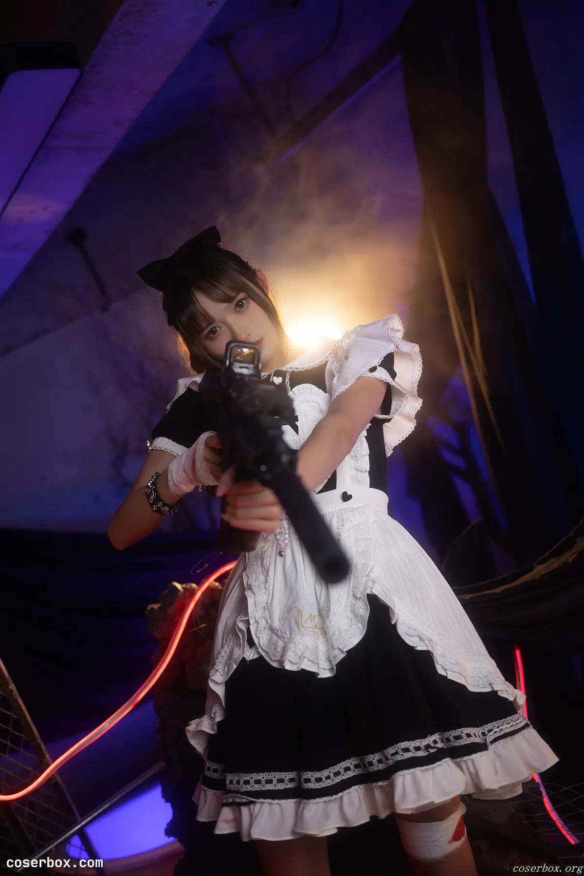 兔子Zzz不吃胡萝卜 NO.006 战斗女仆 [23P 254.65MB] - 1