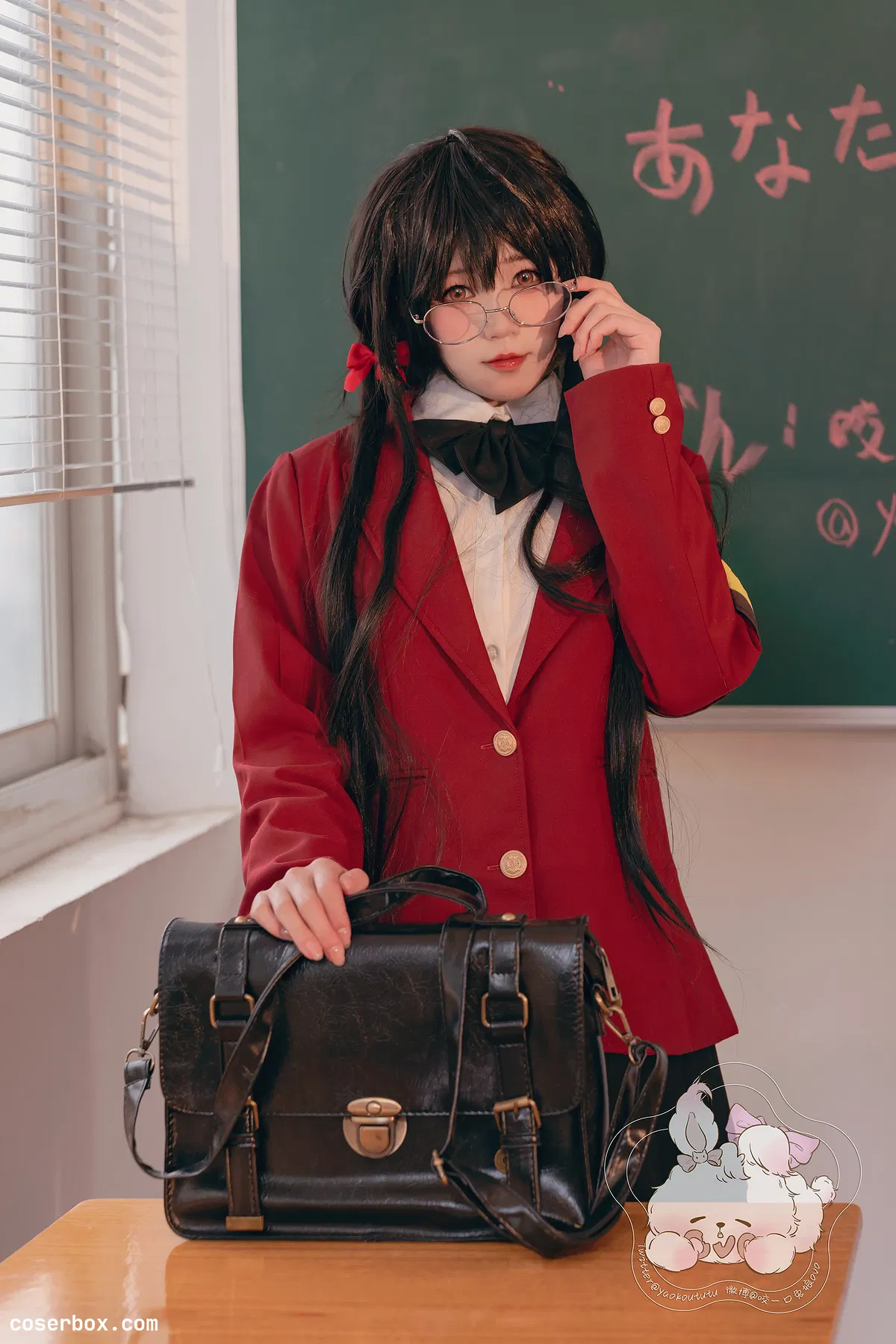 黏黏团子兔 NO.026 四月订阅『风纪委员大凤』 [57P 2V 1.23GB] - 1