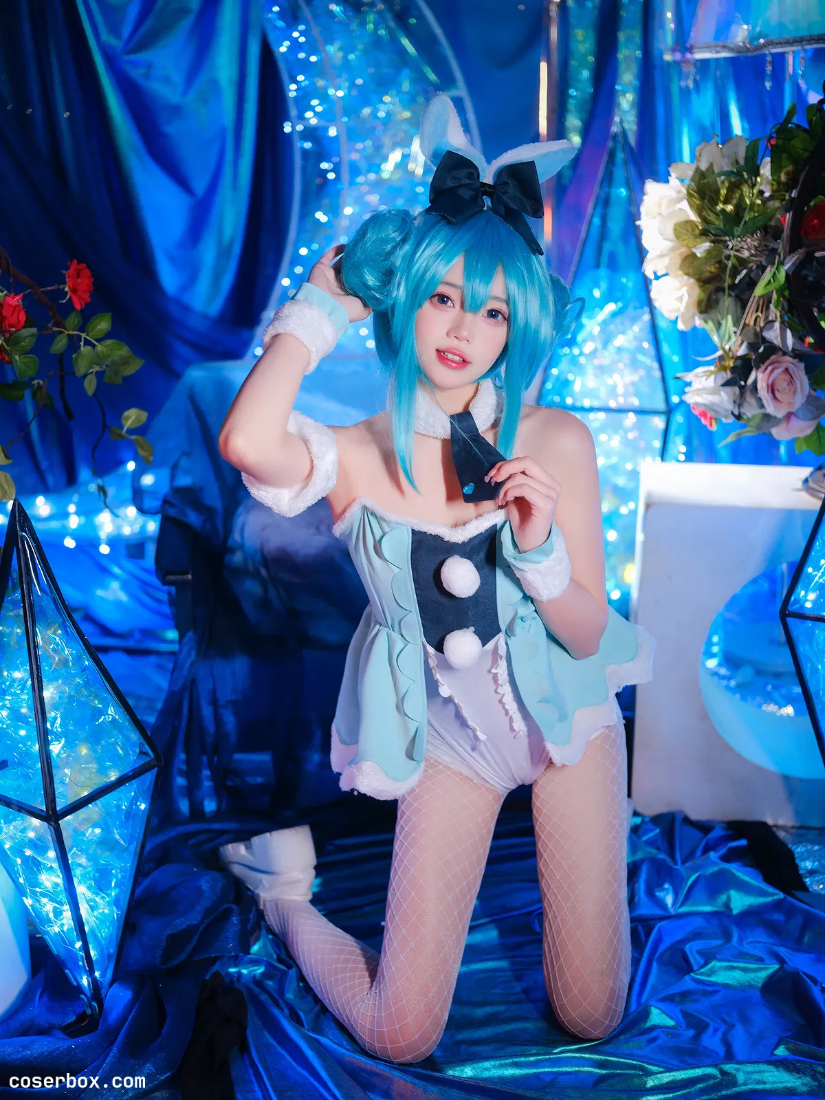 黏黏团子兔 NO.19 MIKU初音未来兔女郎 [13P 84.26MB] - 1