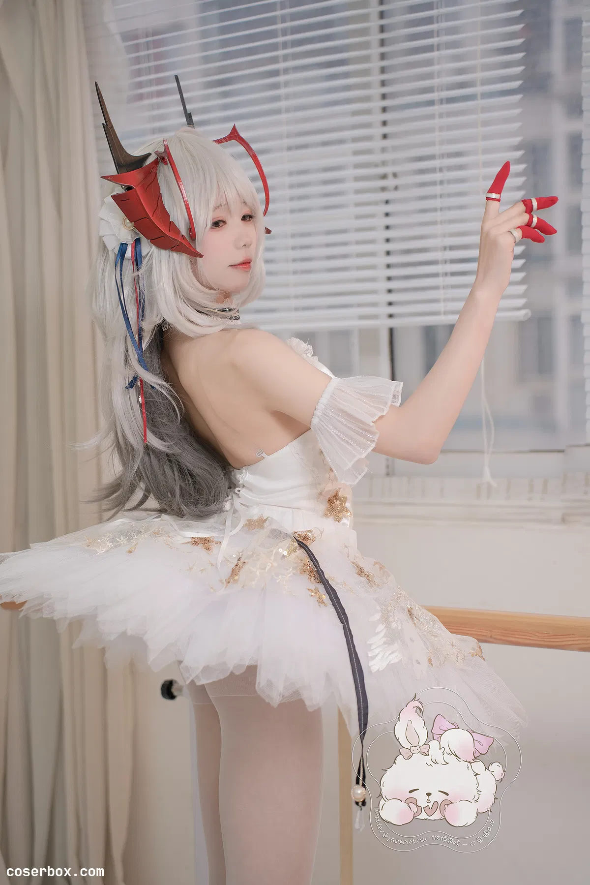 黏黏团子兔 NO.030 四月订阅『W天鹅之舞』 [55P 1V 1.15GB] - 1