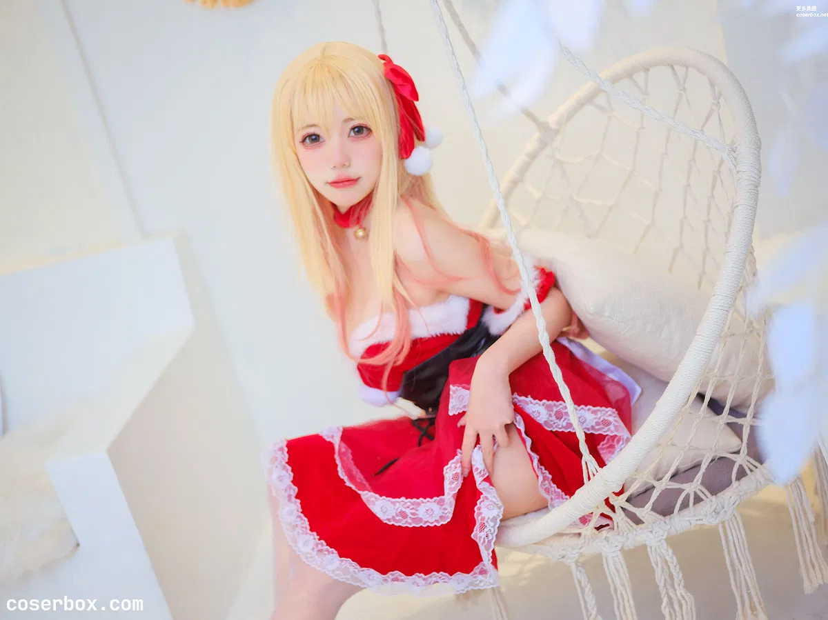 黏黏团子兔 NO.13 喜多川海梦圣诞15P [15P 64.6MB] - 1