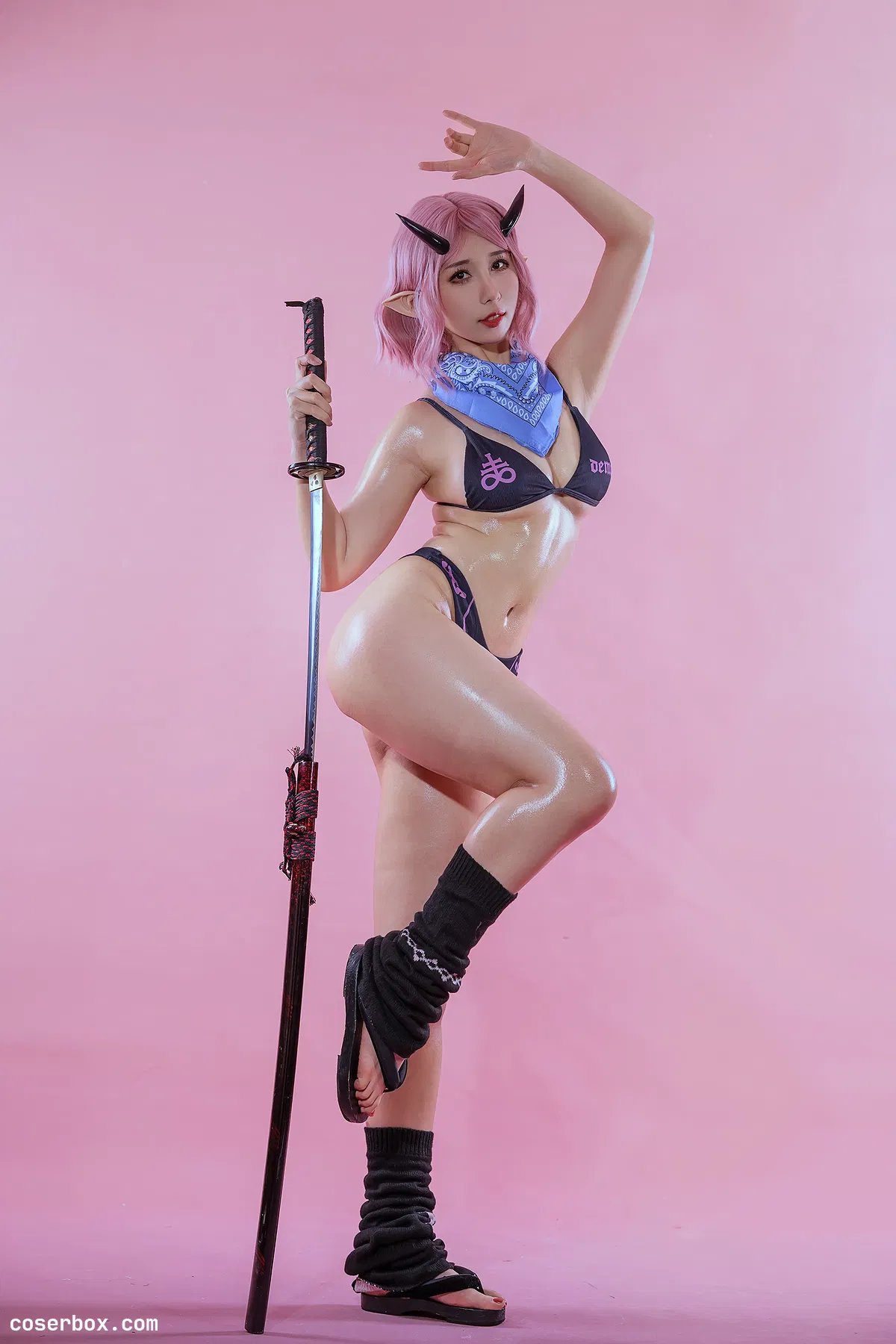 云溪溪 NO.055 奶桃 御前二叶·鬼人 - 1