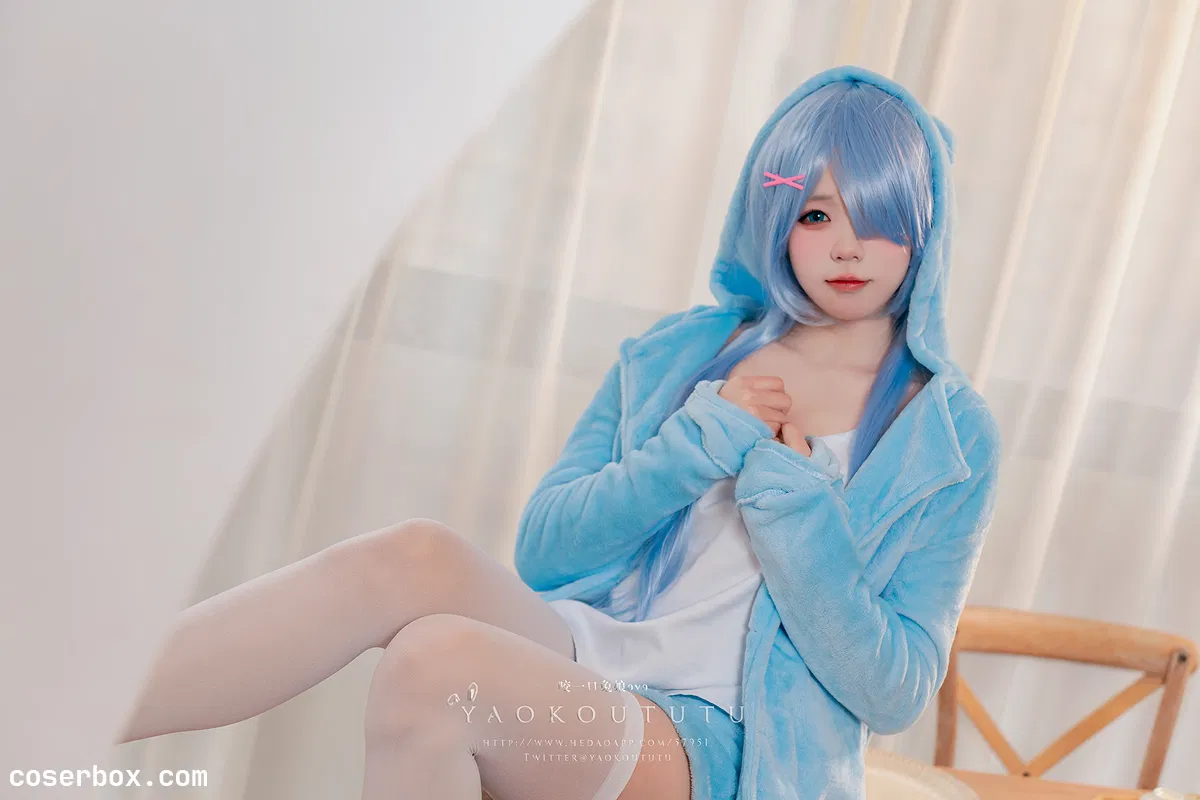 黏黏团子兔 NO.057 七月订阅『蕾姆喵喵』 - 2