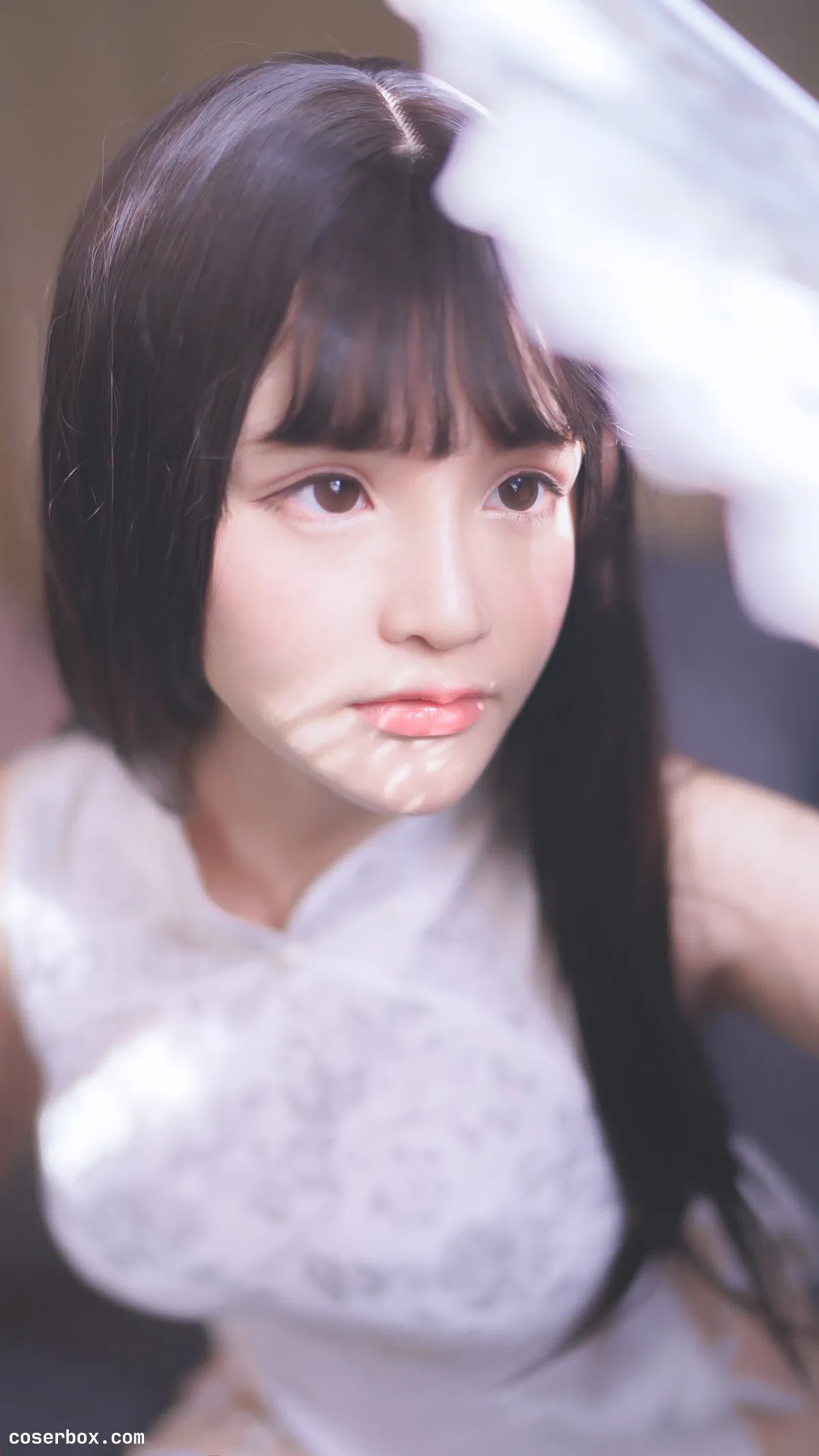 前羽 NO.005 白丝旗袍 [17P 109.07MB] - 1