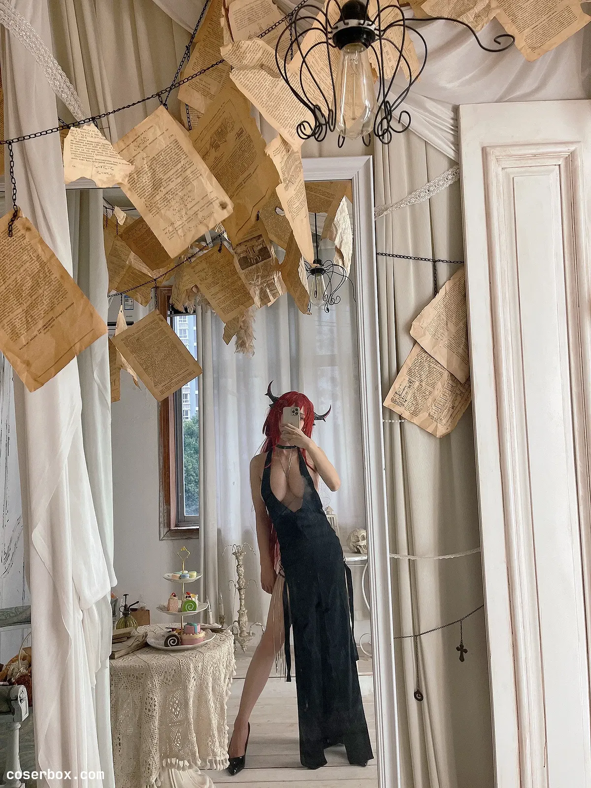 桜满三时 NO.007 史尔特尔同人礼服自拍 - 1