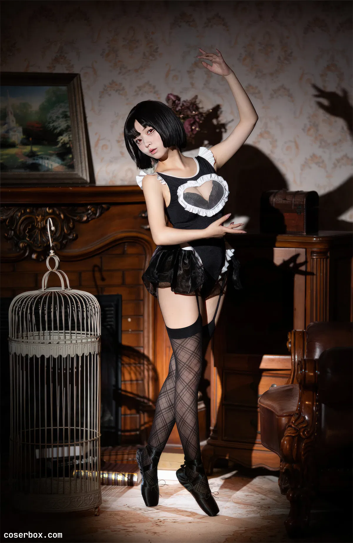 花铃 NO.024 马戏团芭蕾 吊带袜高叉 - 1