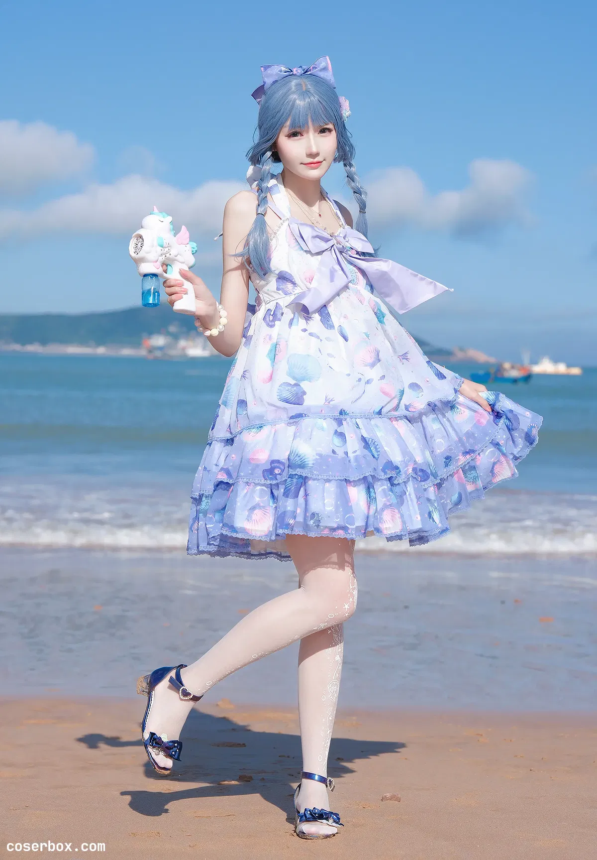 彩芸_Nebula NO.001 渐变贝壳白紫 - 2